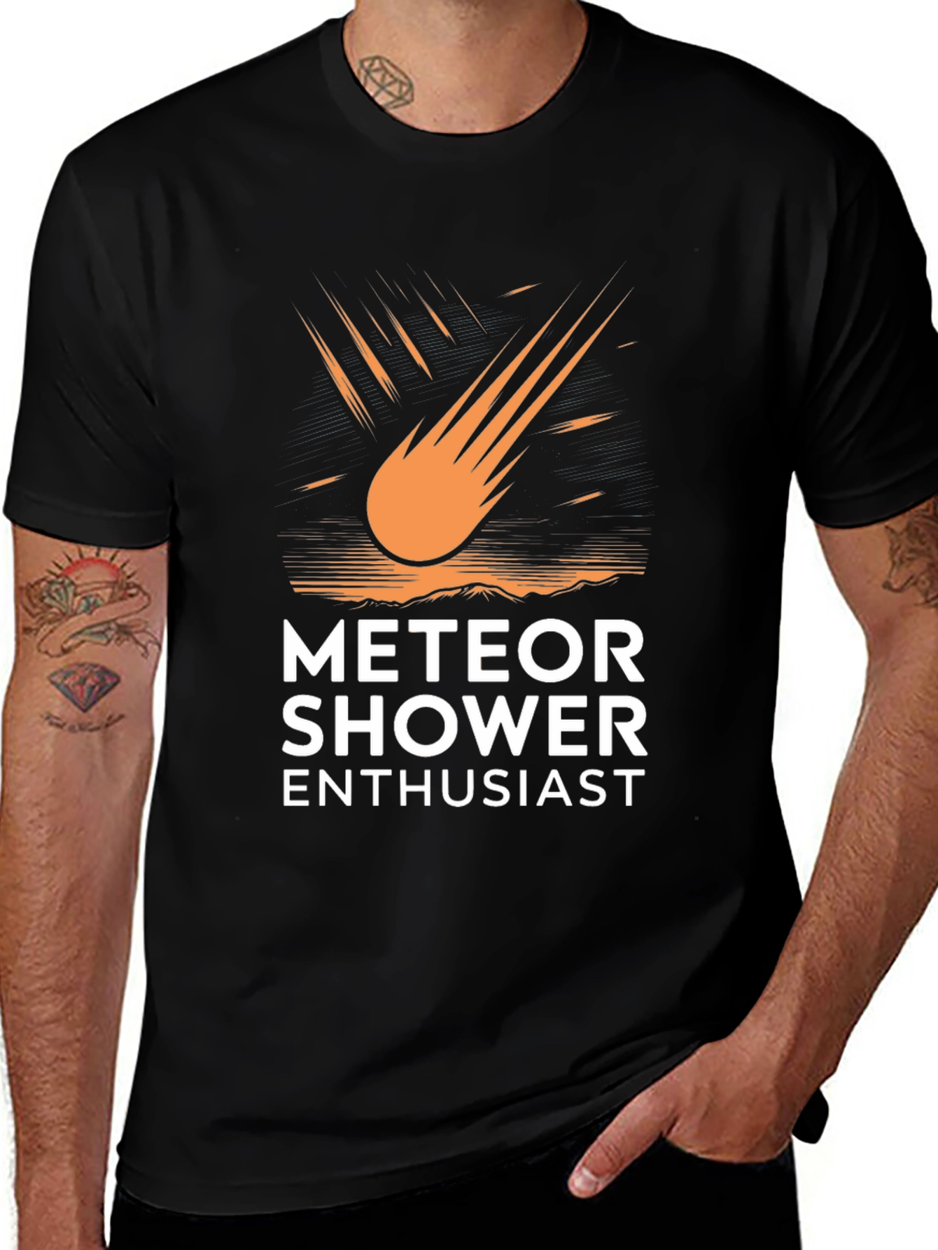 Variant 9 of Meteor Shower Enthusiast Graphic T-Shirt