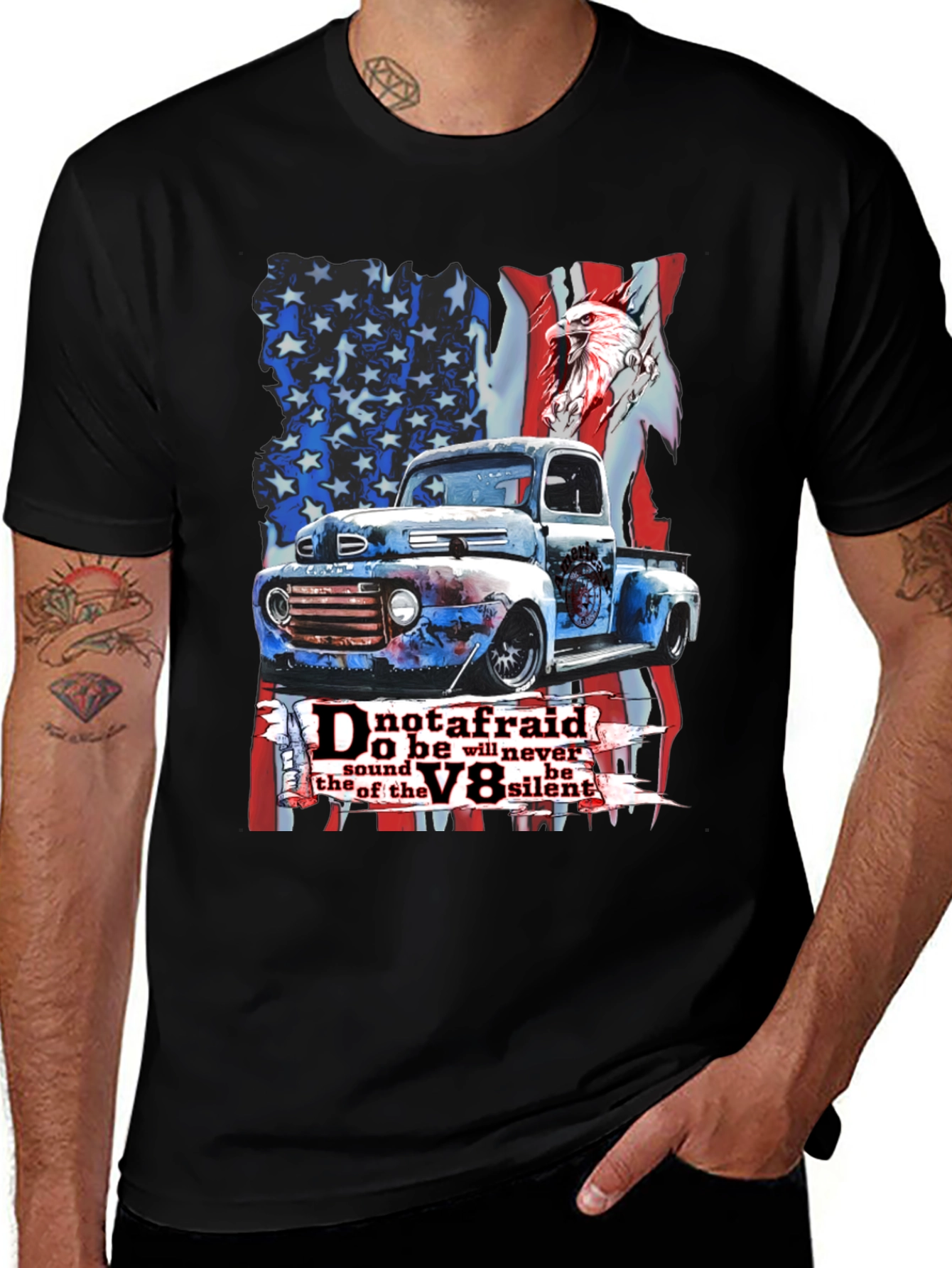 Variant 19 of American Pride Truck T-Shirt - V8 Sound