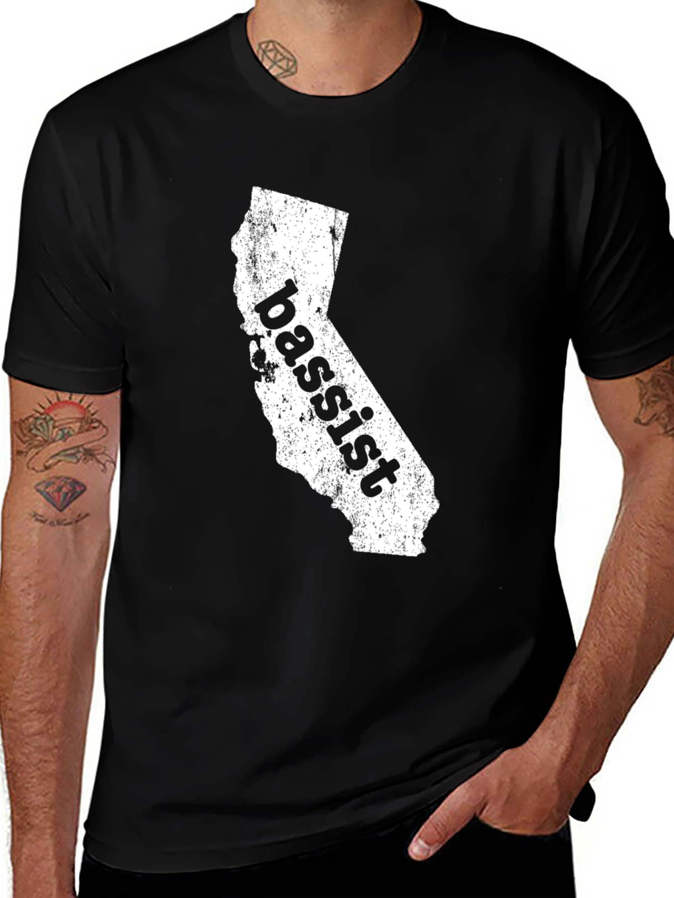 Variant 11 of California Bassist Black T-Shirt