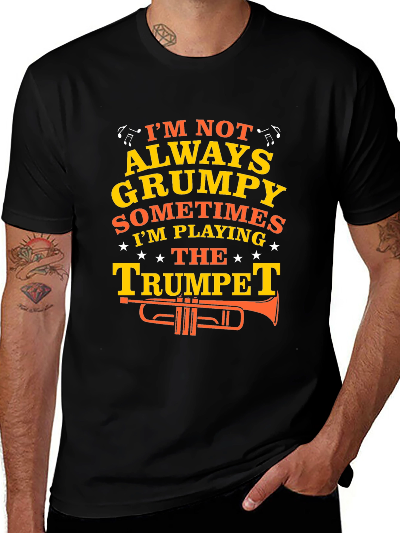 Variant 12 of Grumpy Trumpet Player T-Shirt - Funny Musician Tee