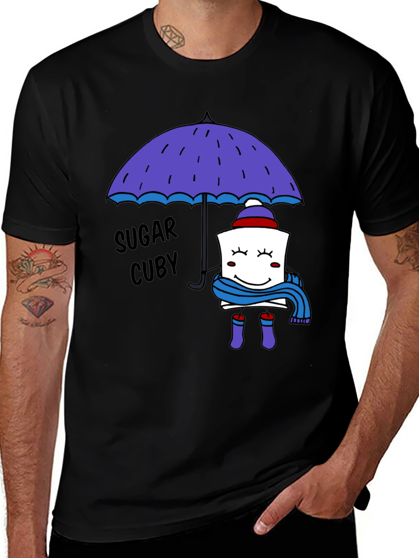 Variant 19 of Sugar Cuby Graphic Tee - Whimsical Cartoon T-Shirt