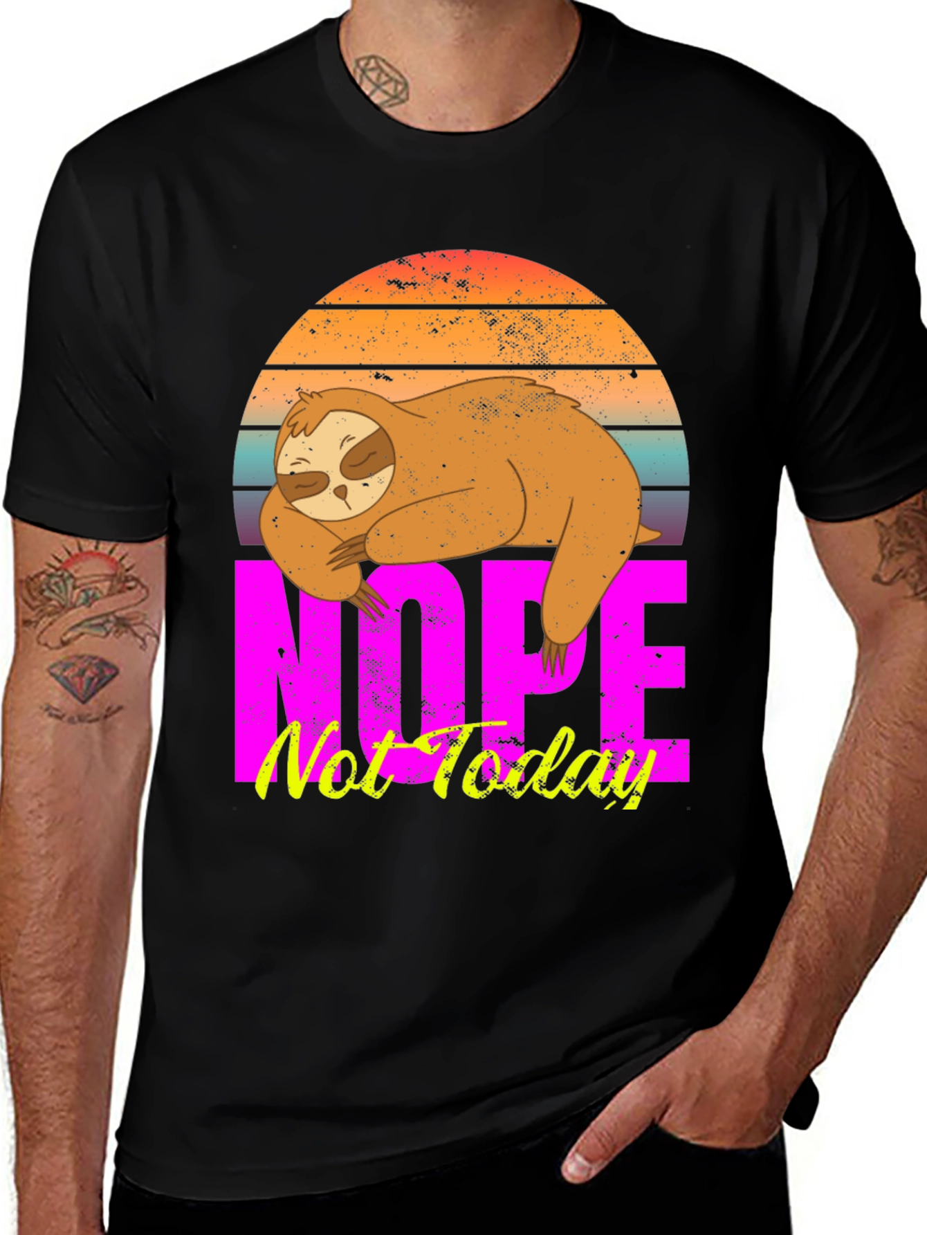 Variant 10 of Nope Not Today Sloth Graphic Tee
