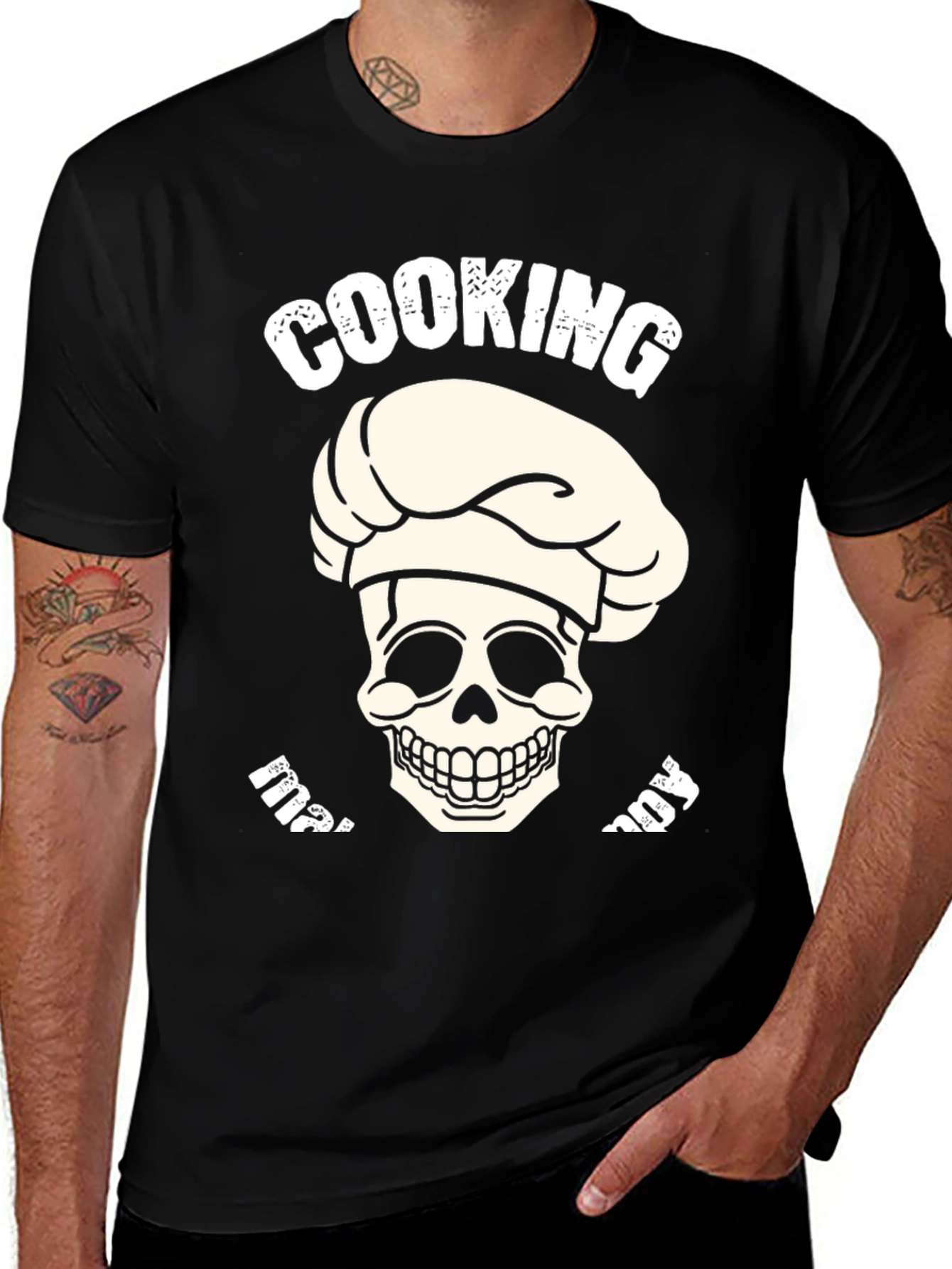 Variant 28 of Cooking 'Til I Die Black T-Shirt