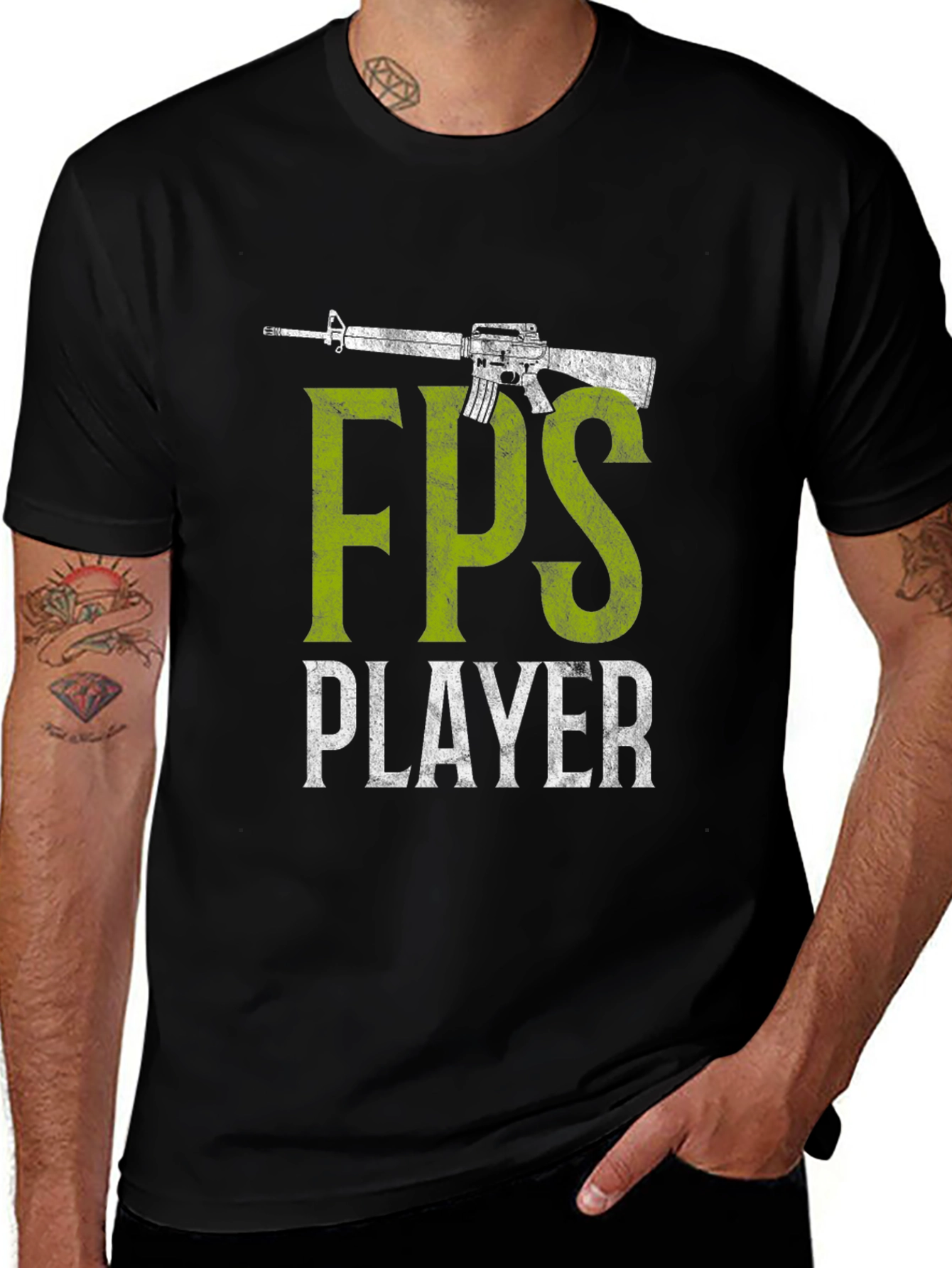 FPS Player Graphic Tee - Gamer Gift