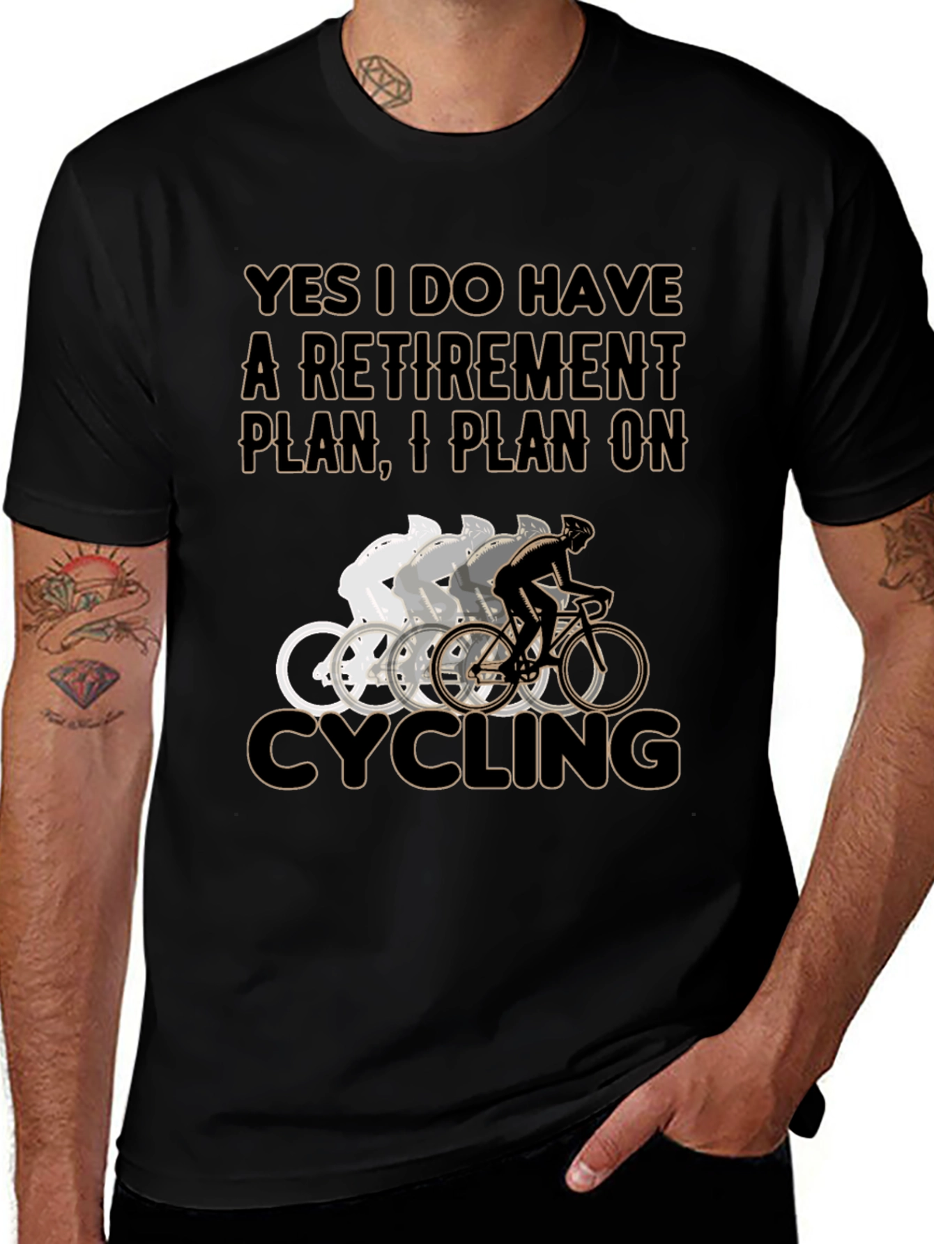 Variant 18 of Cycling Retirement Plan T-Shirt