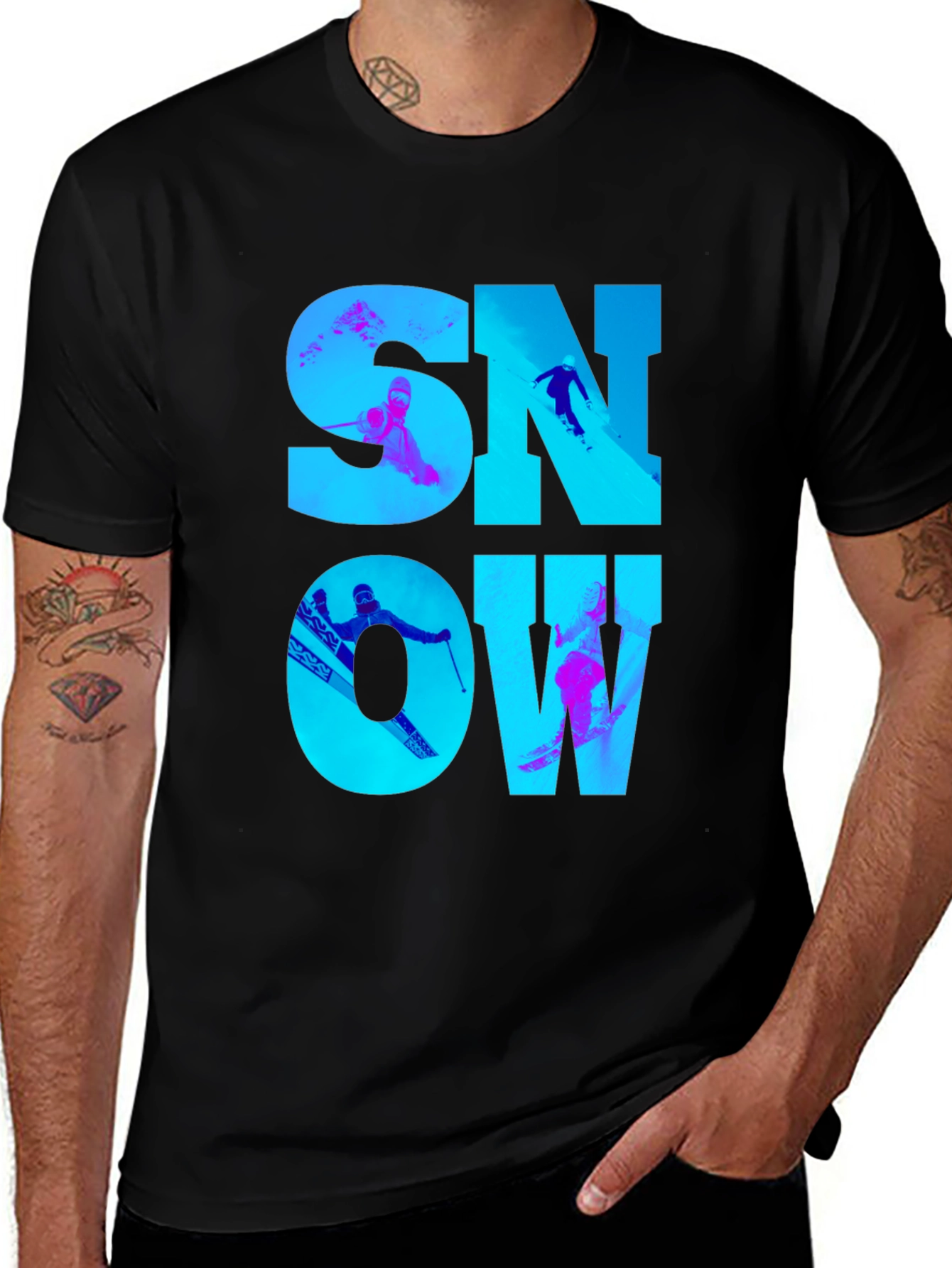 Variant 20 of Snow Sports Graphic T-Shirt