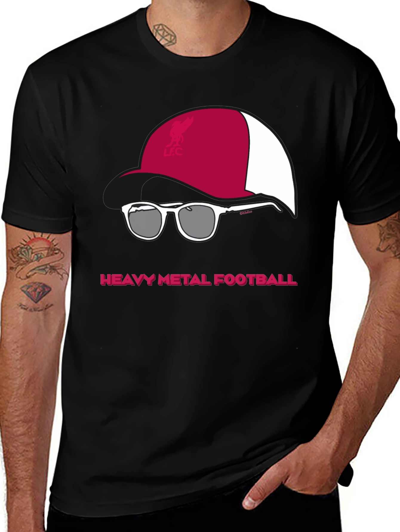 Variant 21 of Heavy Metal Football T-Shirt