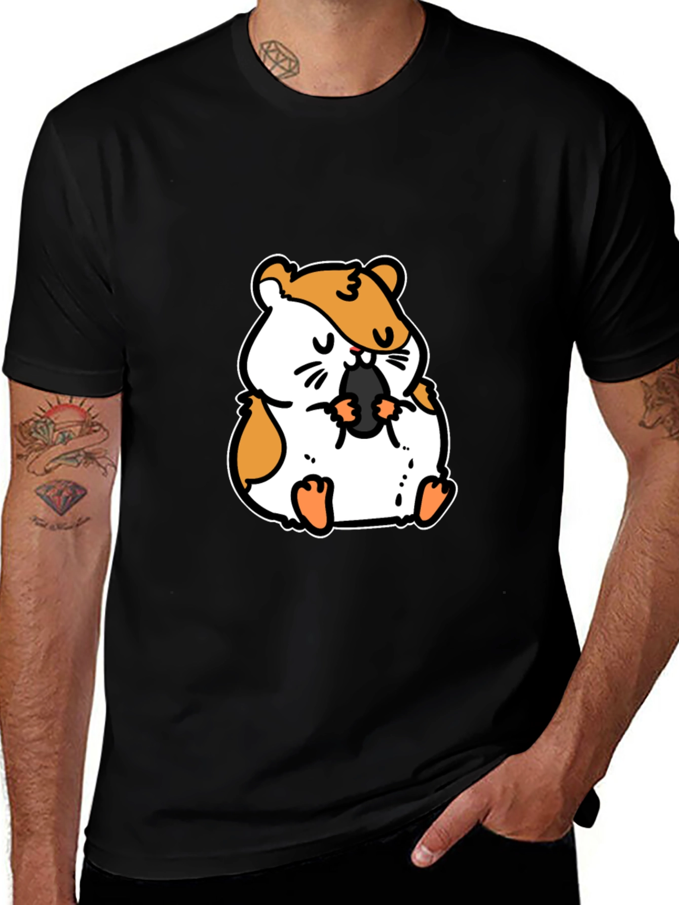 Variant 13 of Hamster Graphic Tee - Cute Animal T-Shirt