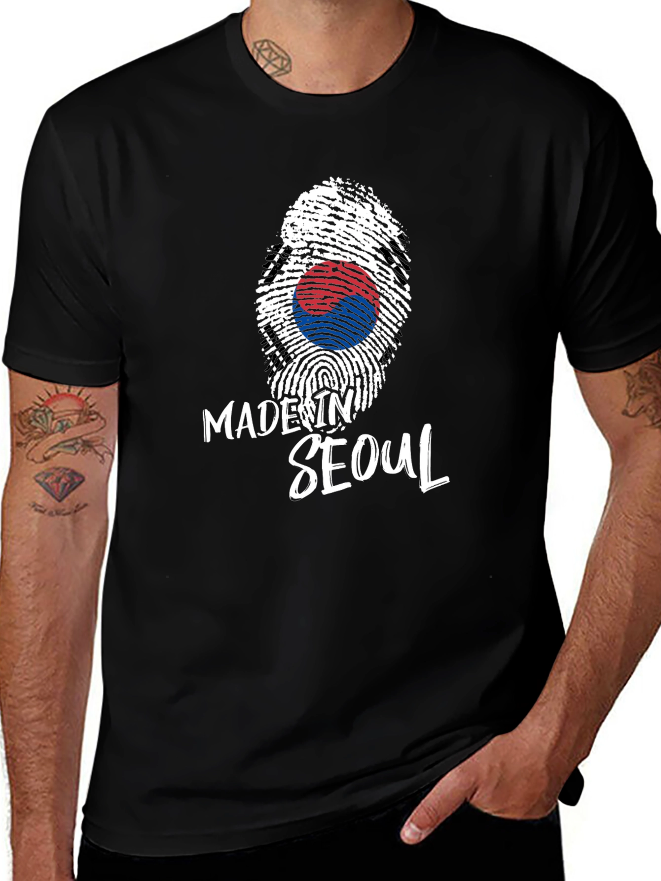 Made in Seoul Korea Fingerprint T-Shirt
