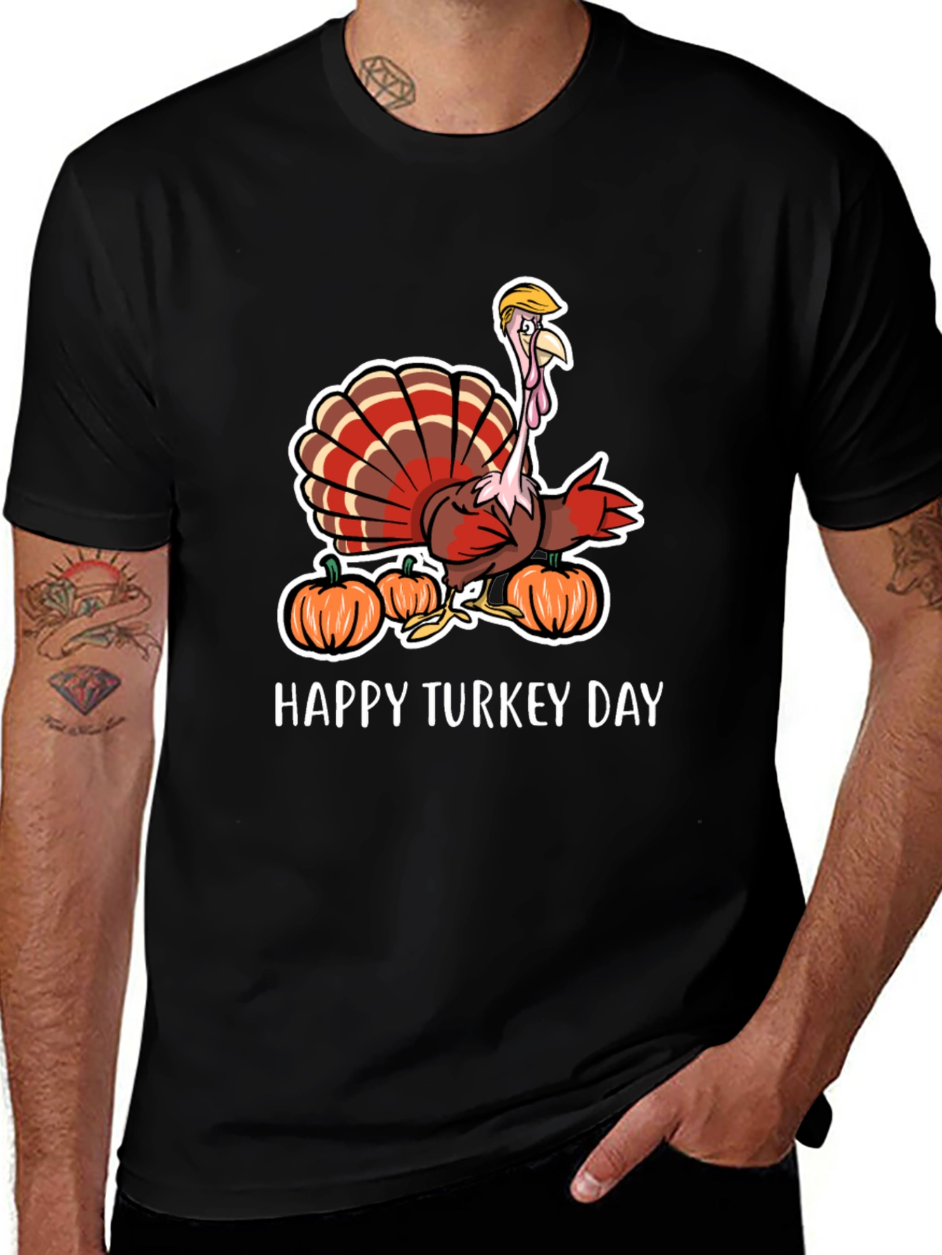Funny Turkey Day Trump Turkey T-Shirt
