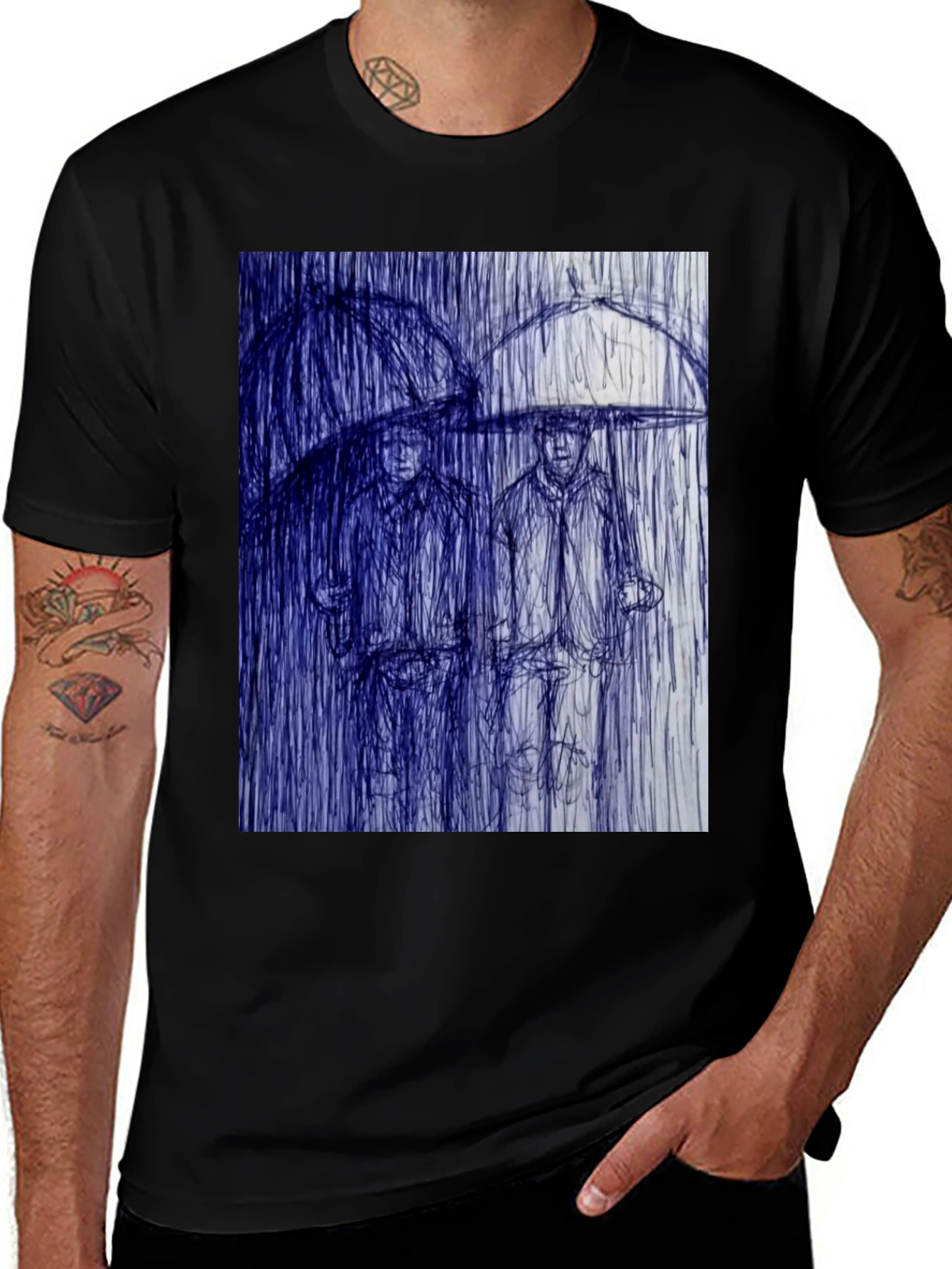 Variant 13 of Rainy Day Sketch Graphic Tee