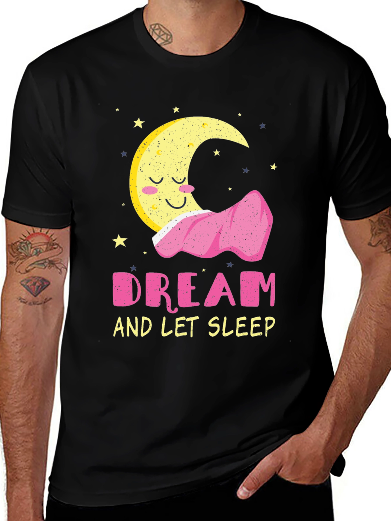 Variant 13 of Dream and Let Sleep Graphic Tee - Soft Cotton Blend