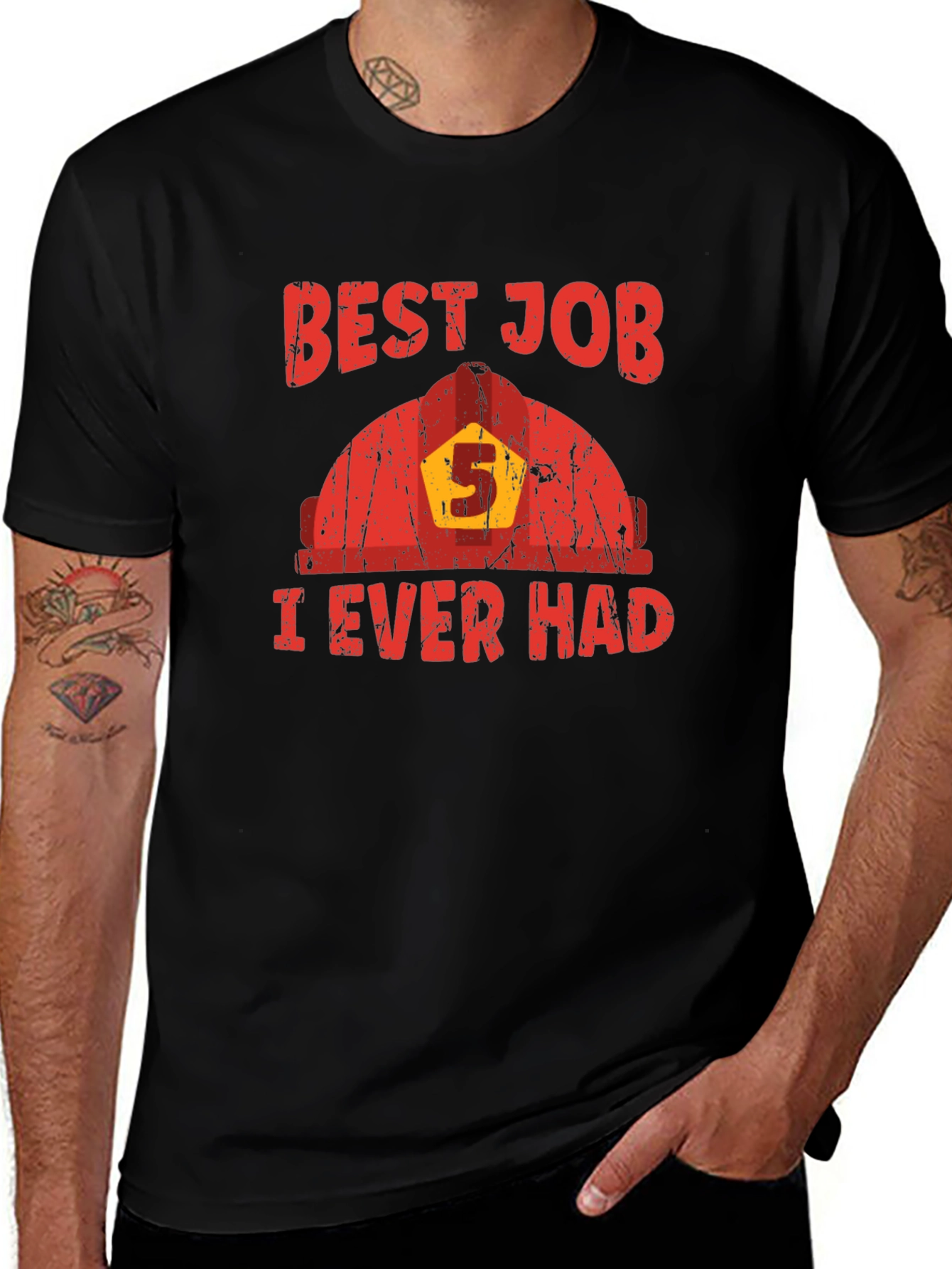 Variant 27 of Best Job Ever Firefighter T-Shirt