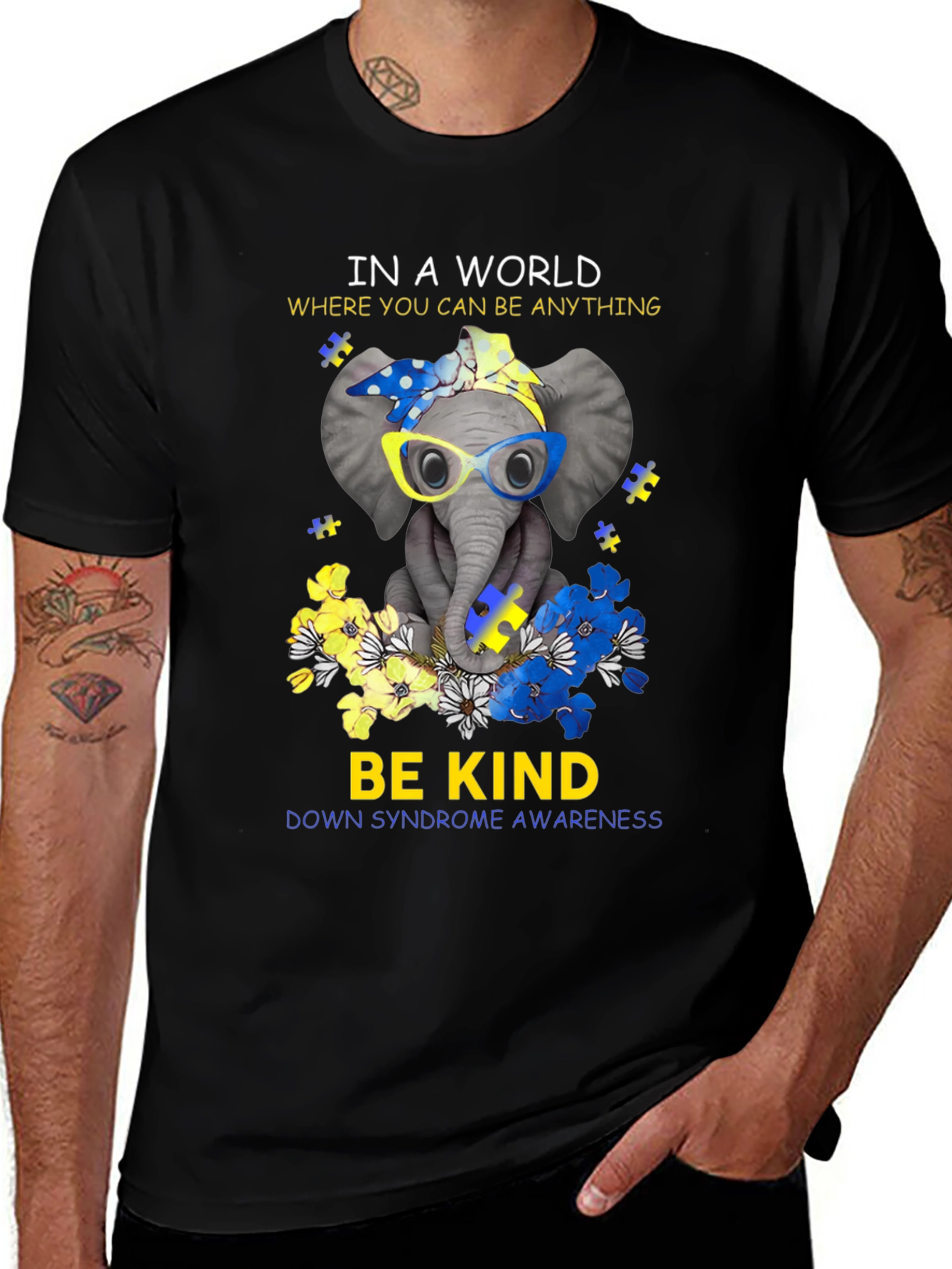 Be Kind Down Syndrome Awareness T-Shirt