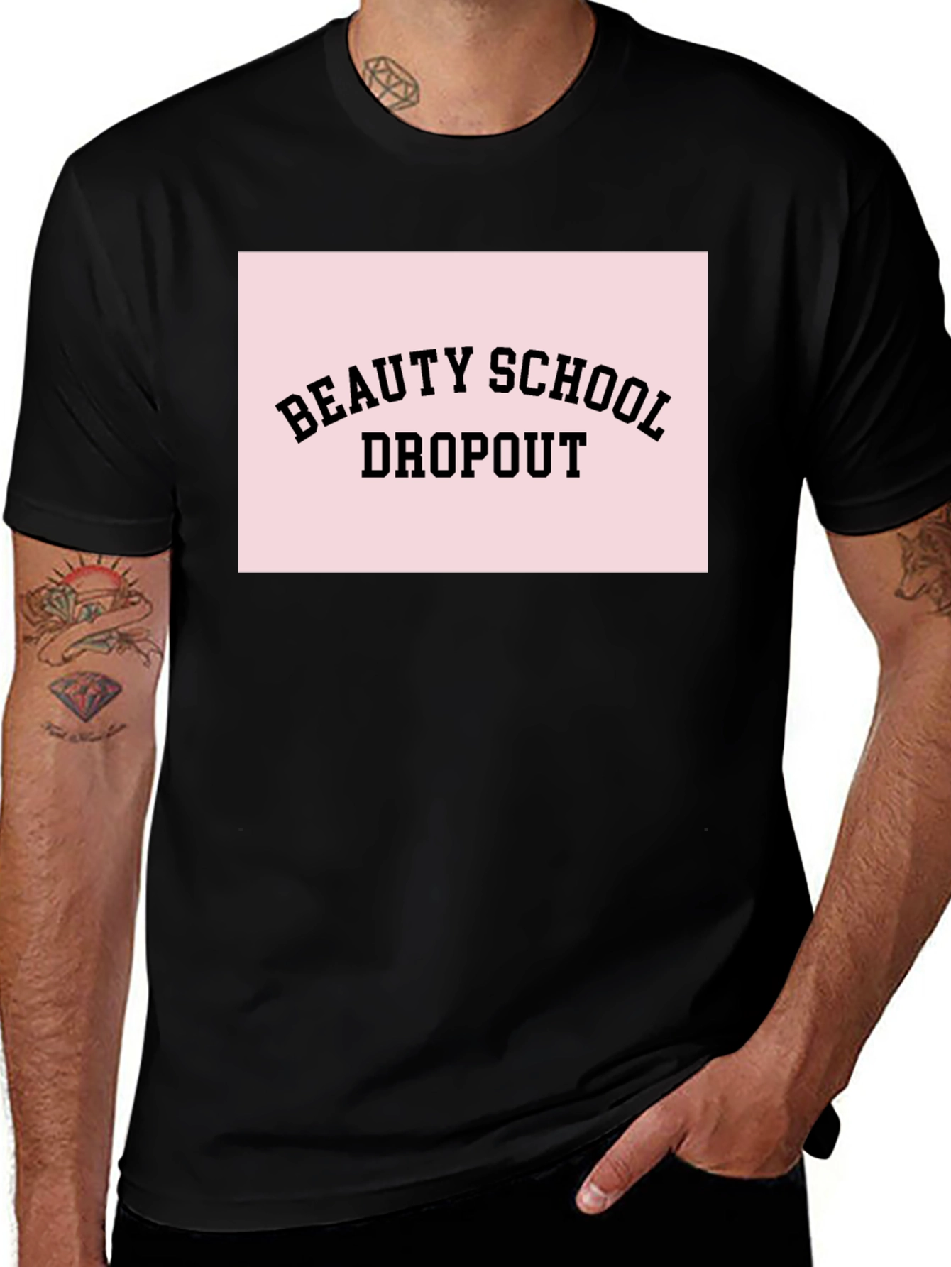 Variant 10 of Beauty School Dropout T-Shirt - Black