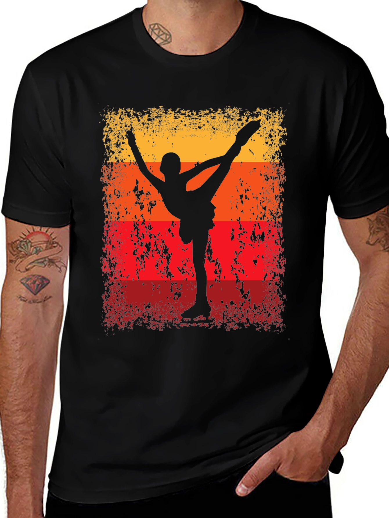Variant 16 of Retro Roller Skater Graphic T-Shirt