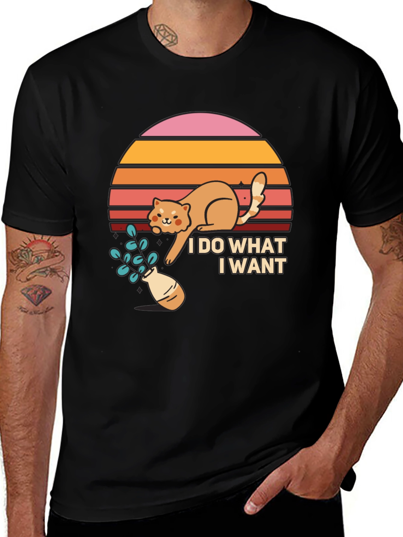 Variant 19 of I Do What I Want Cat T-Shirt