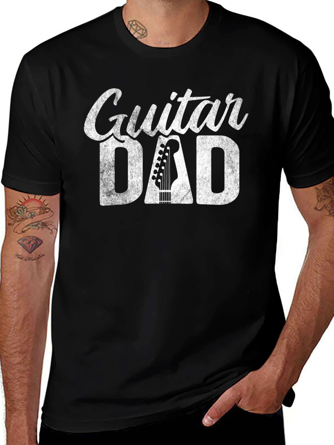 Guitar Dad Tee - Cool Musician Father's Day Gift
