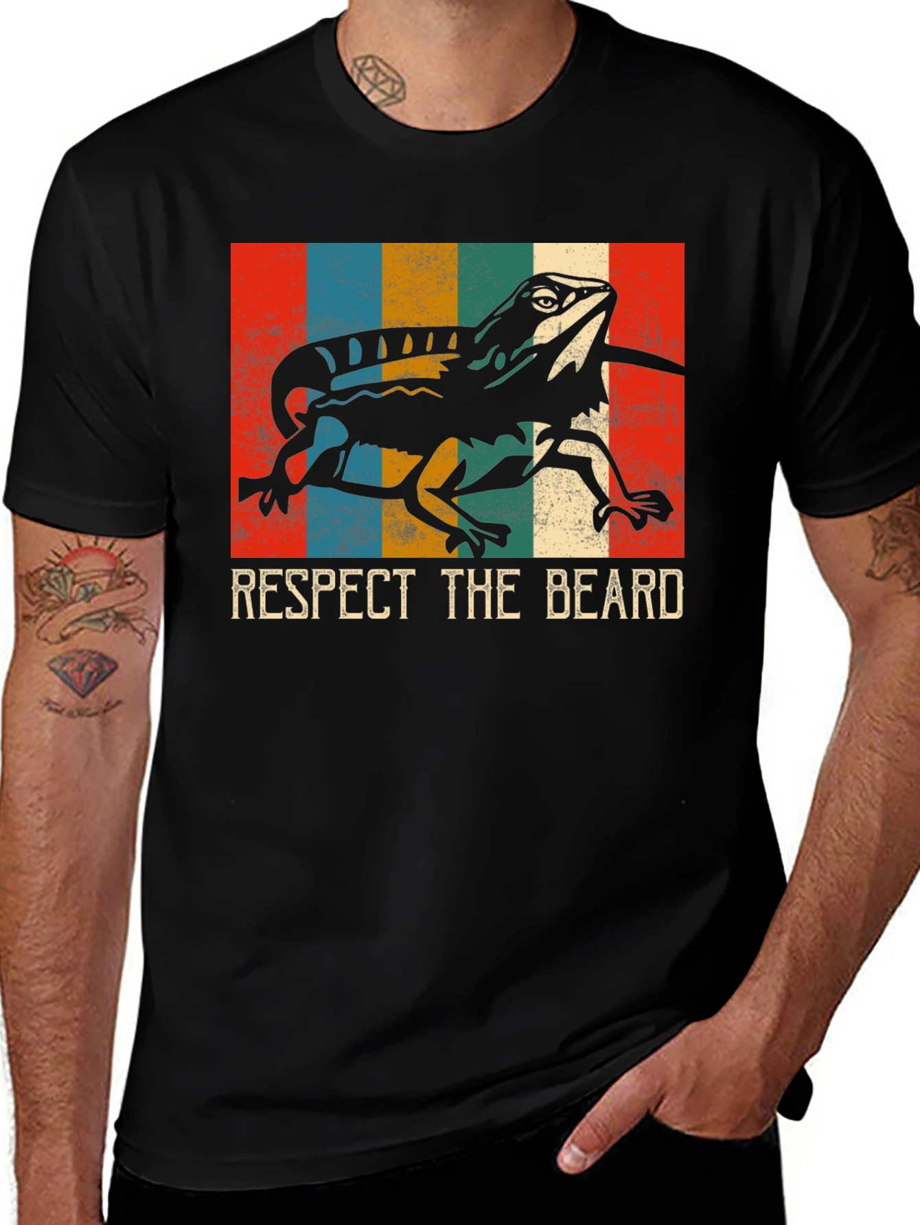 Variant 12 of Respect the Beard T-Shirt