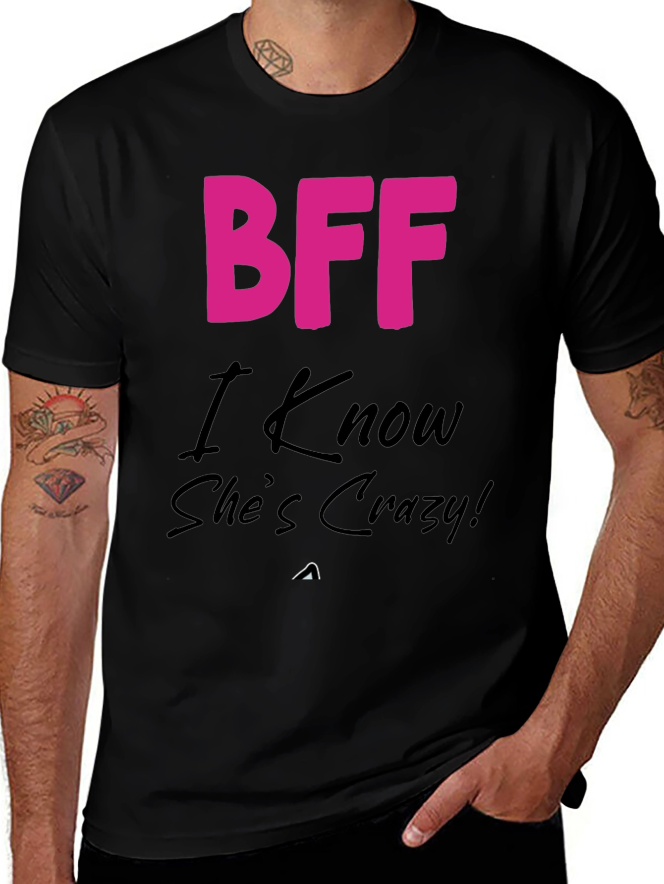 Variant 30 of BFF Crazy Friend T-Shirt