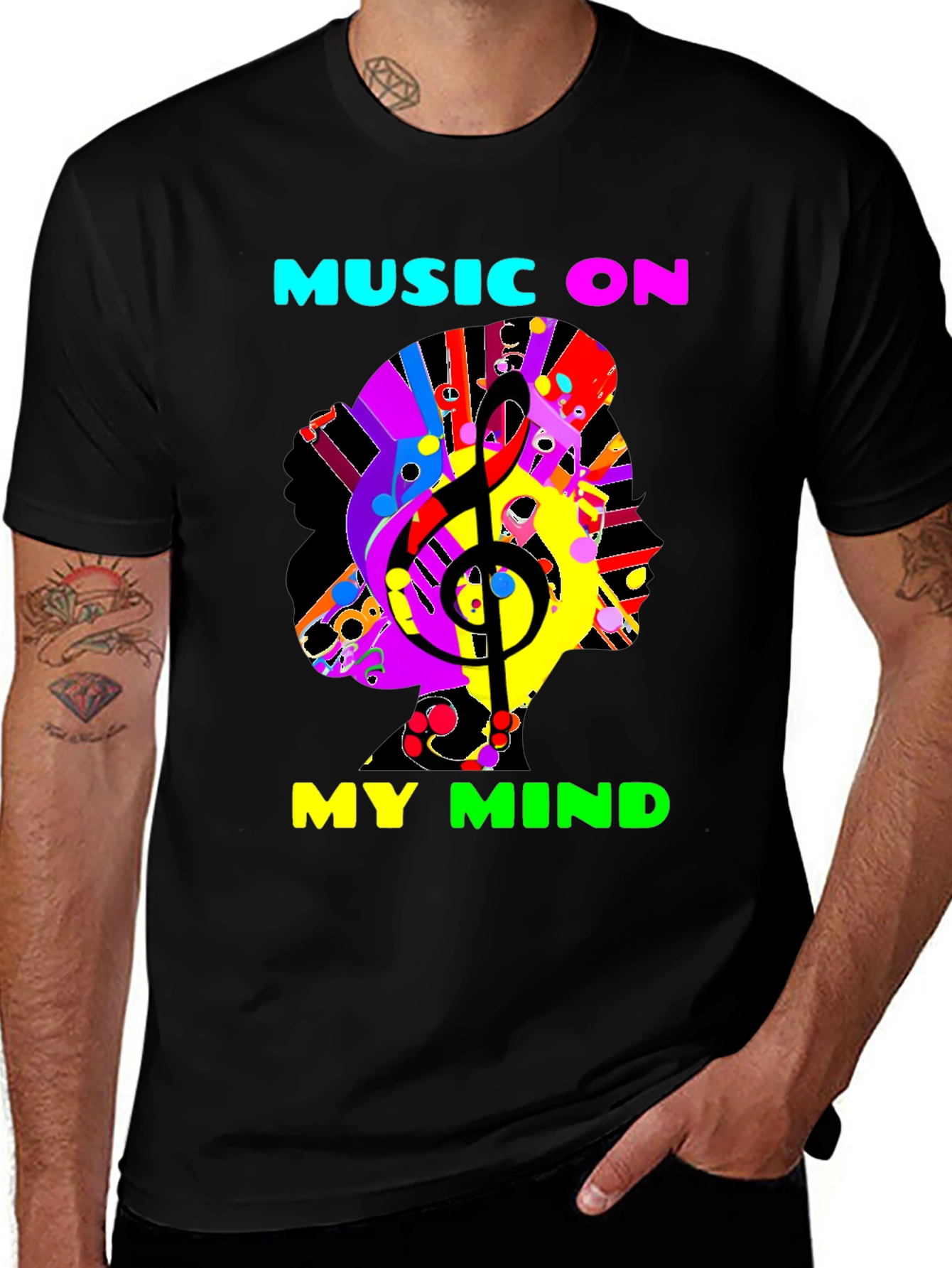 Variant 25 of Music on My Mind Graphic Tee
