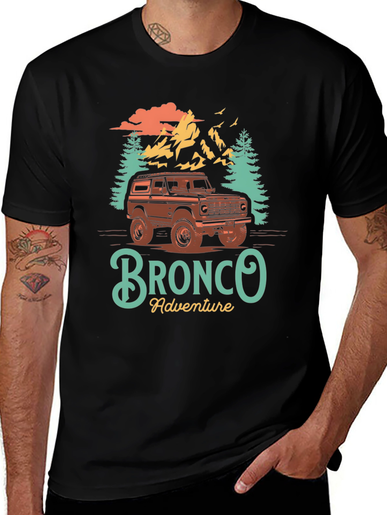 Bronco Adventure Graphic T-Shirt - Outdoor Style