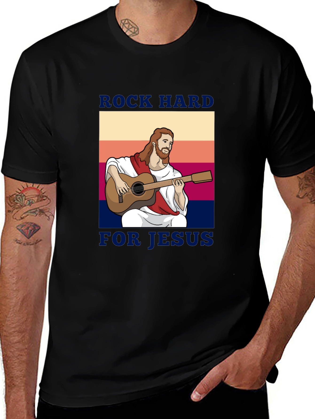 Variant 23 of Rock Hard for Jesus Graphic Tee