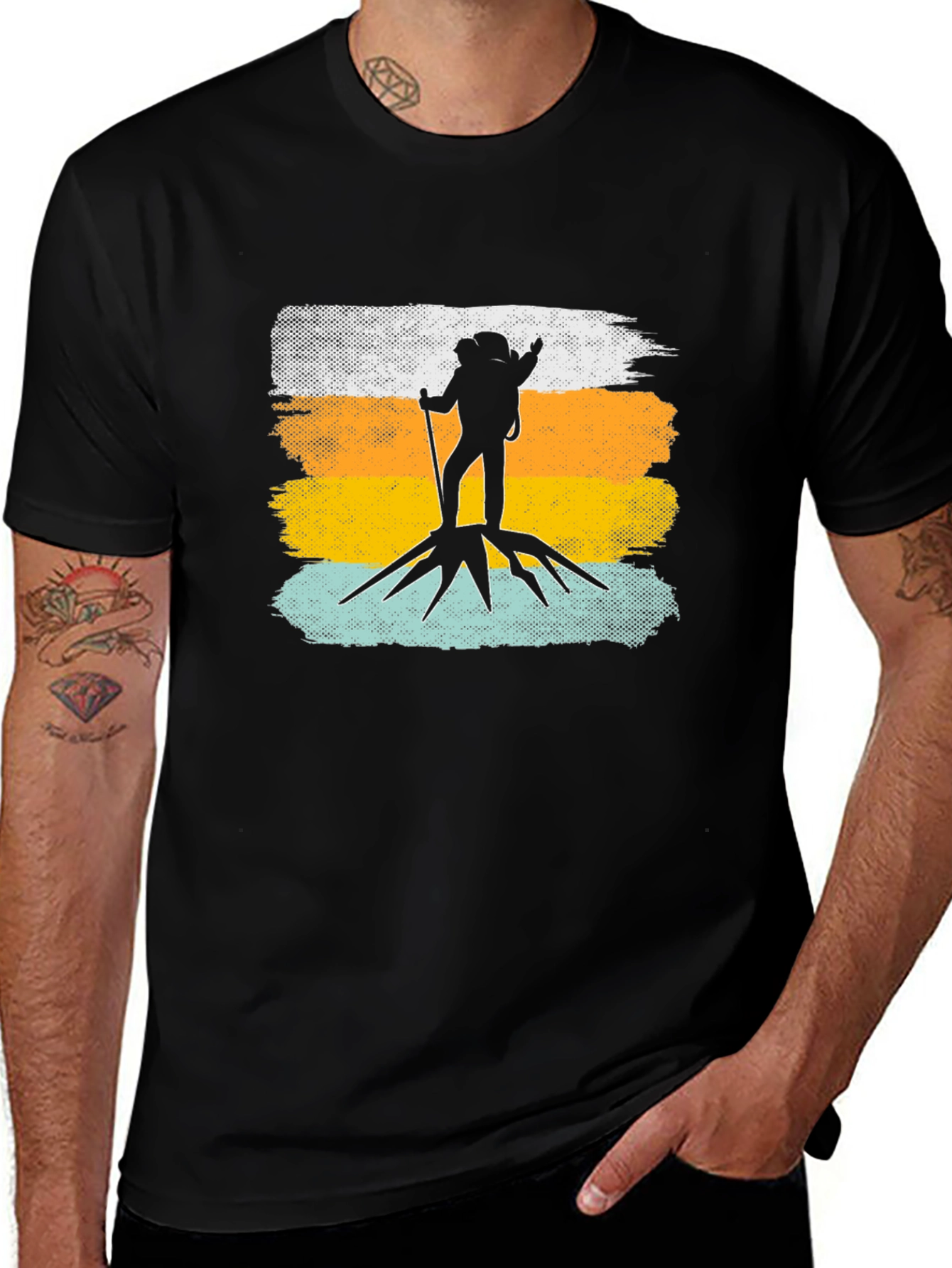 Hiking Adventure Tee - Graphic Hiker Design