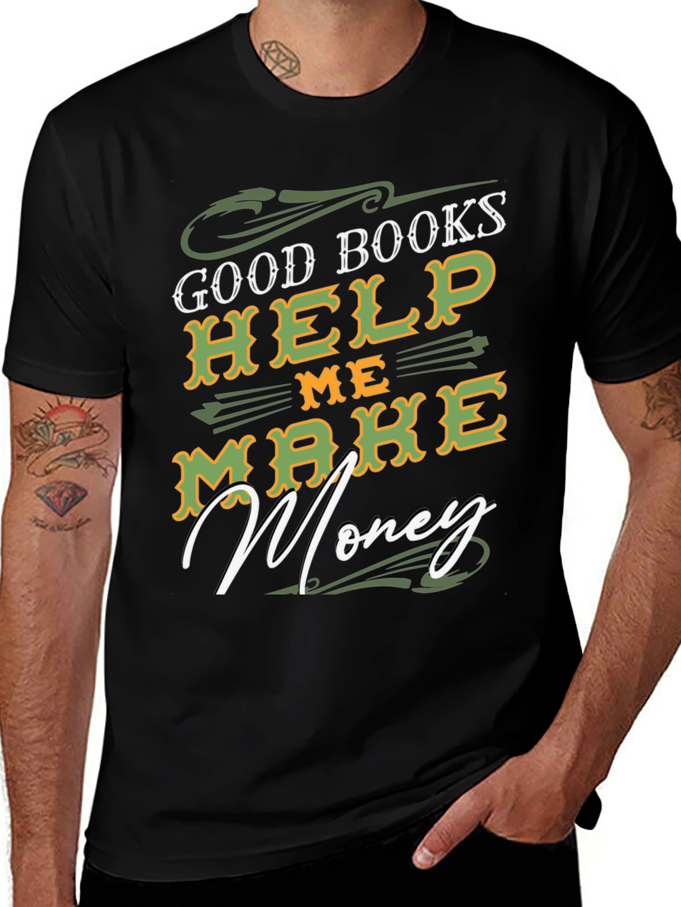 Variant 28 of Good Books Help Me Make Money T-Shirt