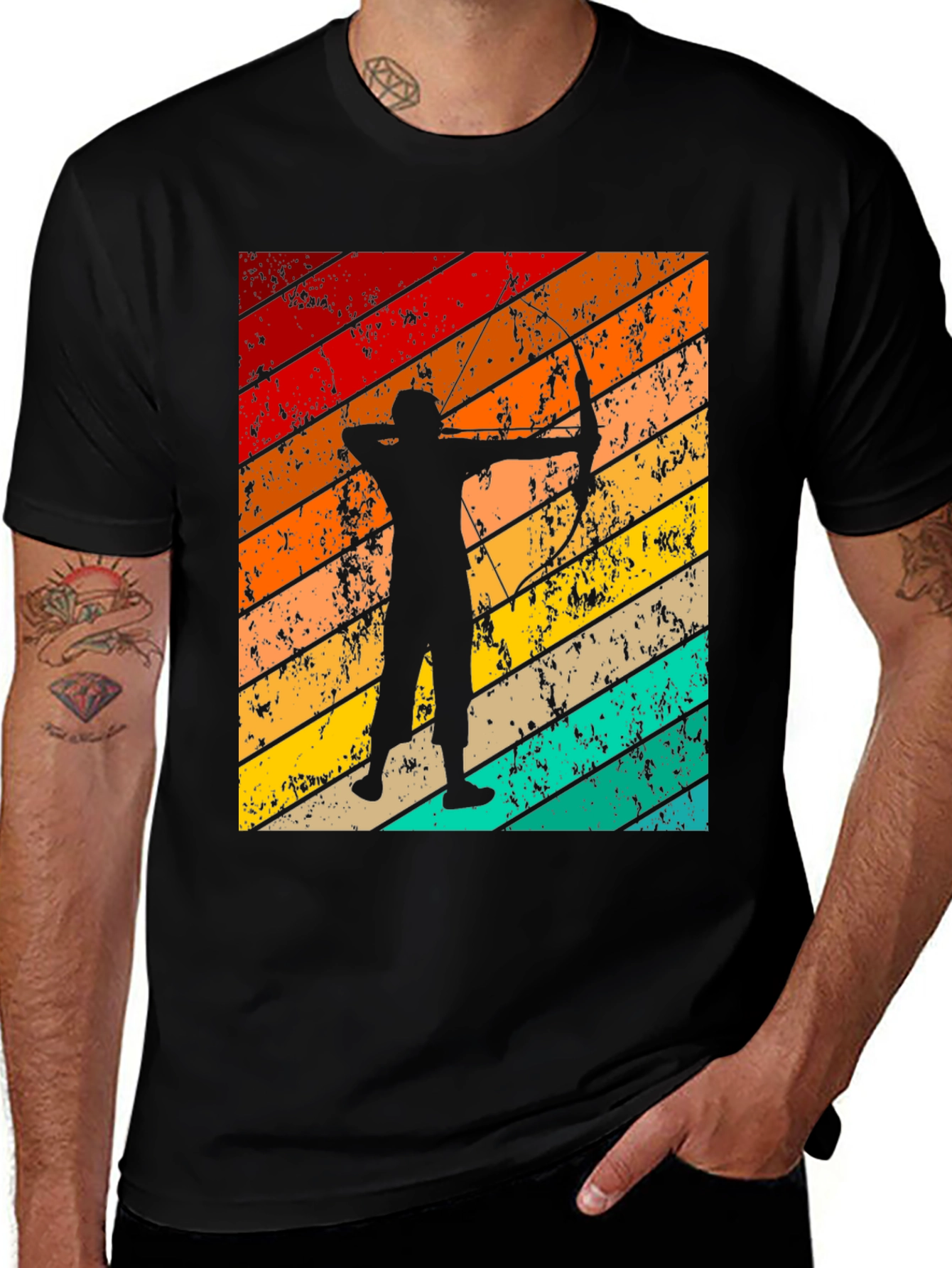 Variant 16 of Archery Retro Graphic T-Shirt