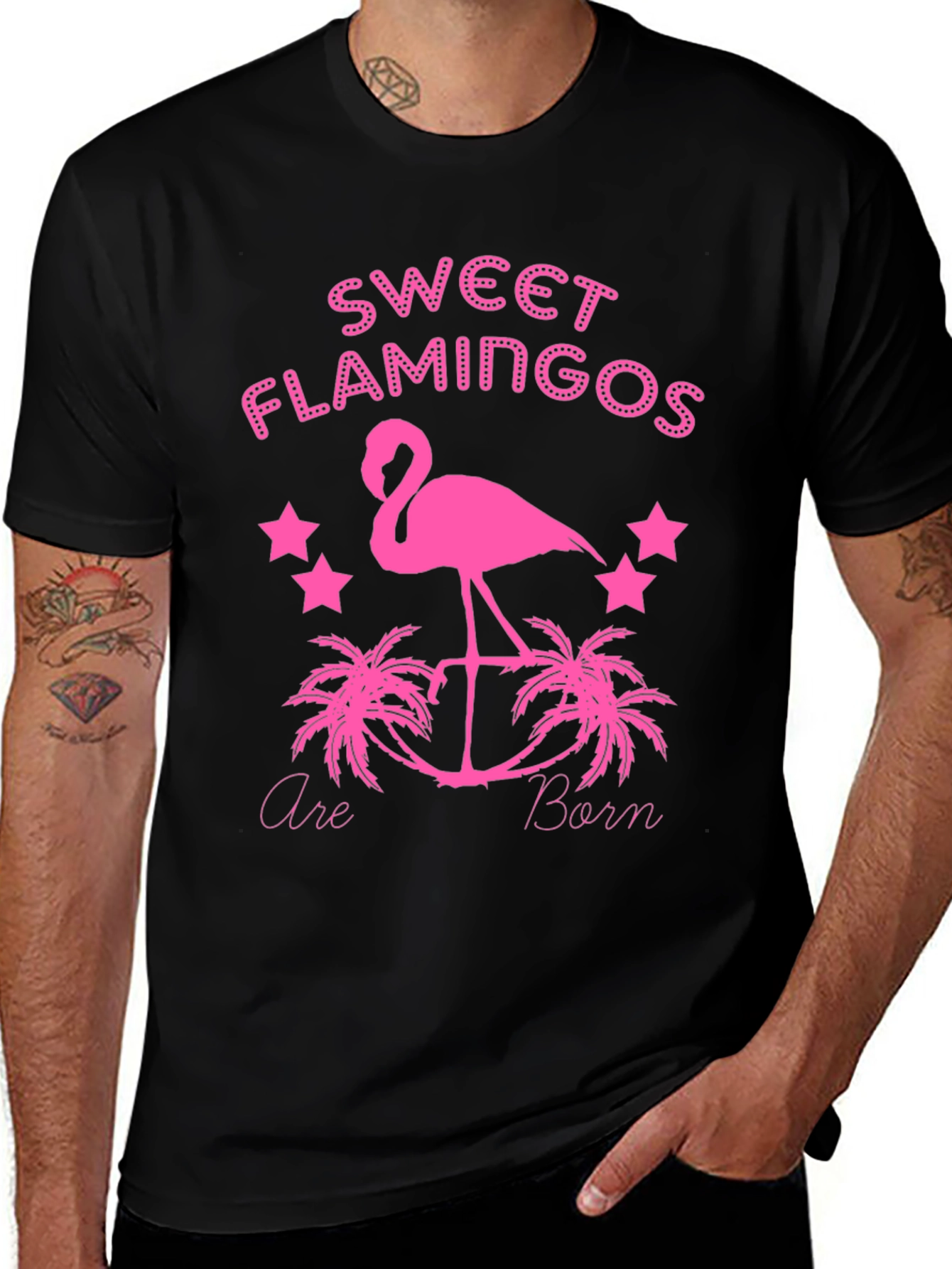 Variant 14 of Sweet Flamingo Graphic T-Shirt - Fun & Unique Design