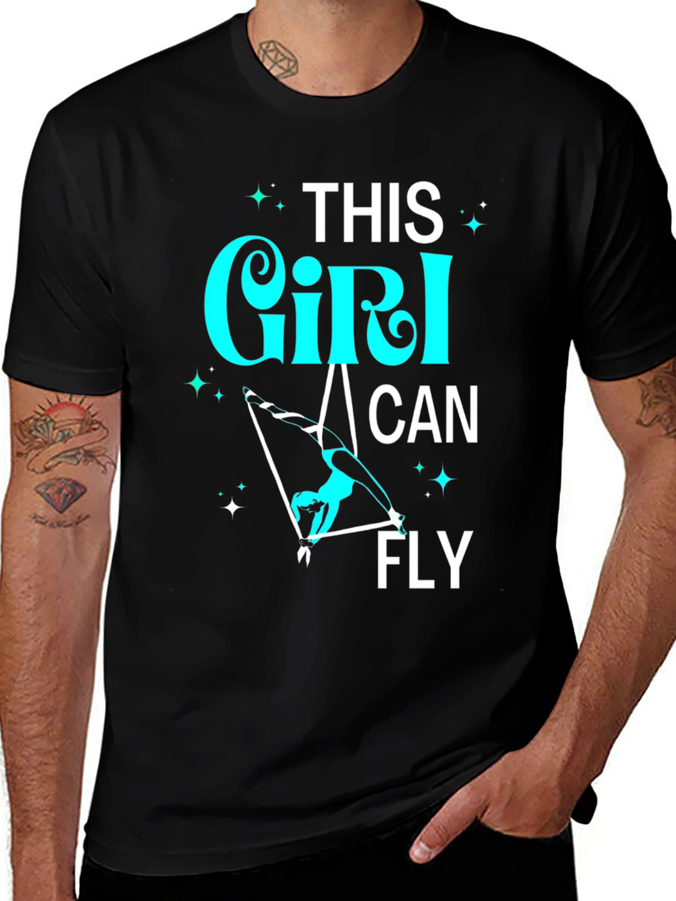 Variant 8 of This Girl Can Fly T-Shirt