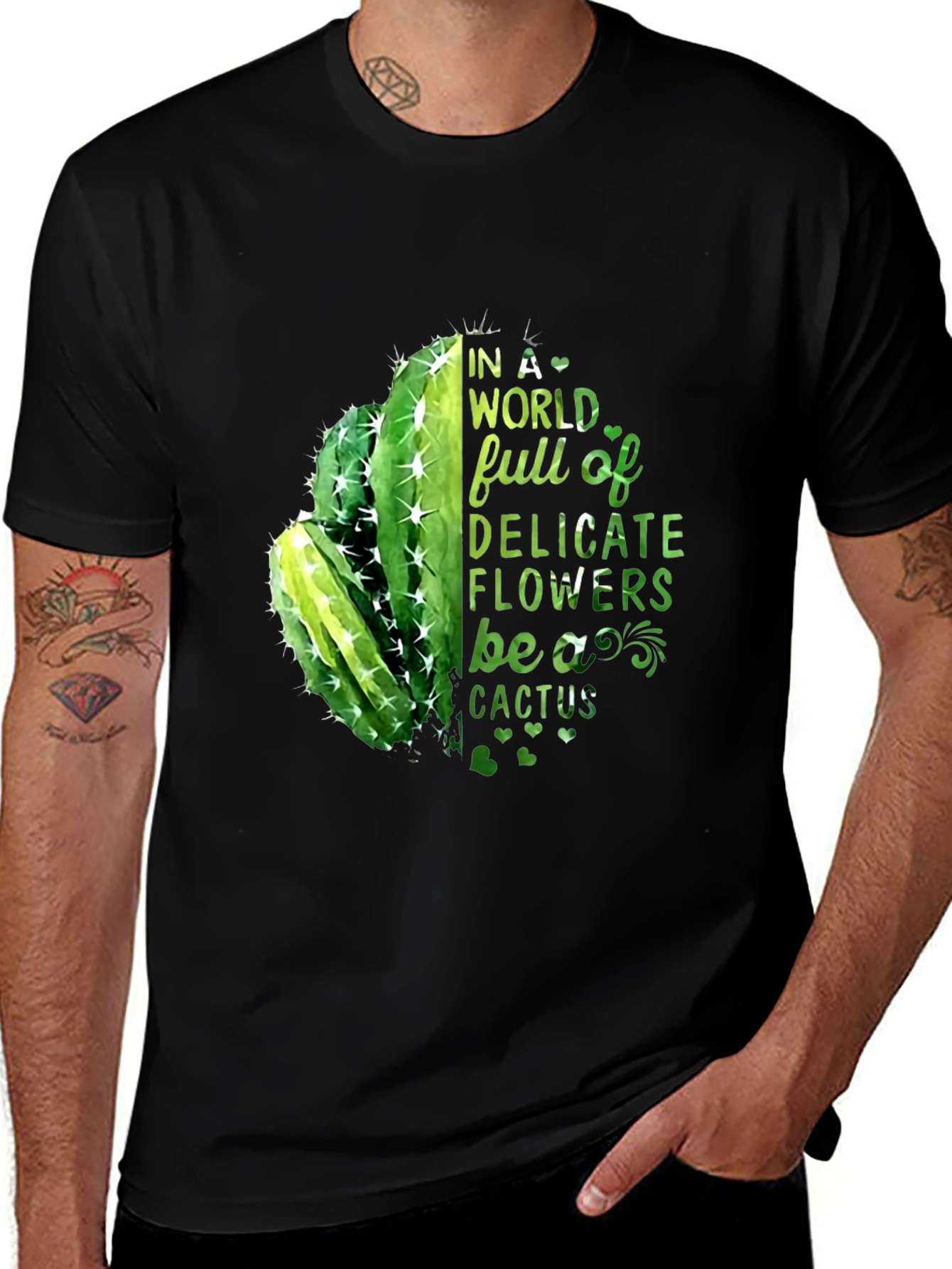 Variant 11 of Cactus Graphic T-Shirt - Be a Cactus