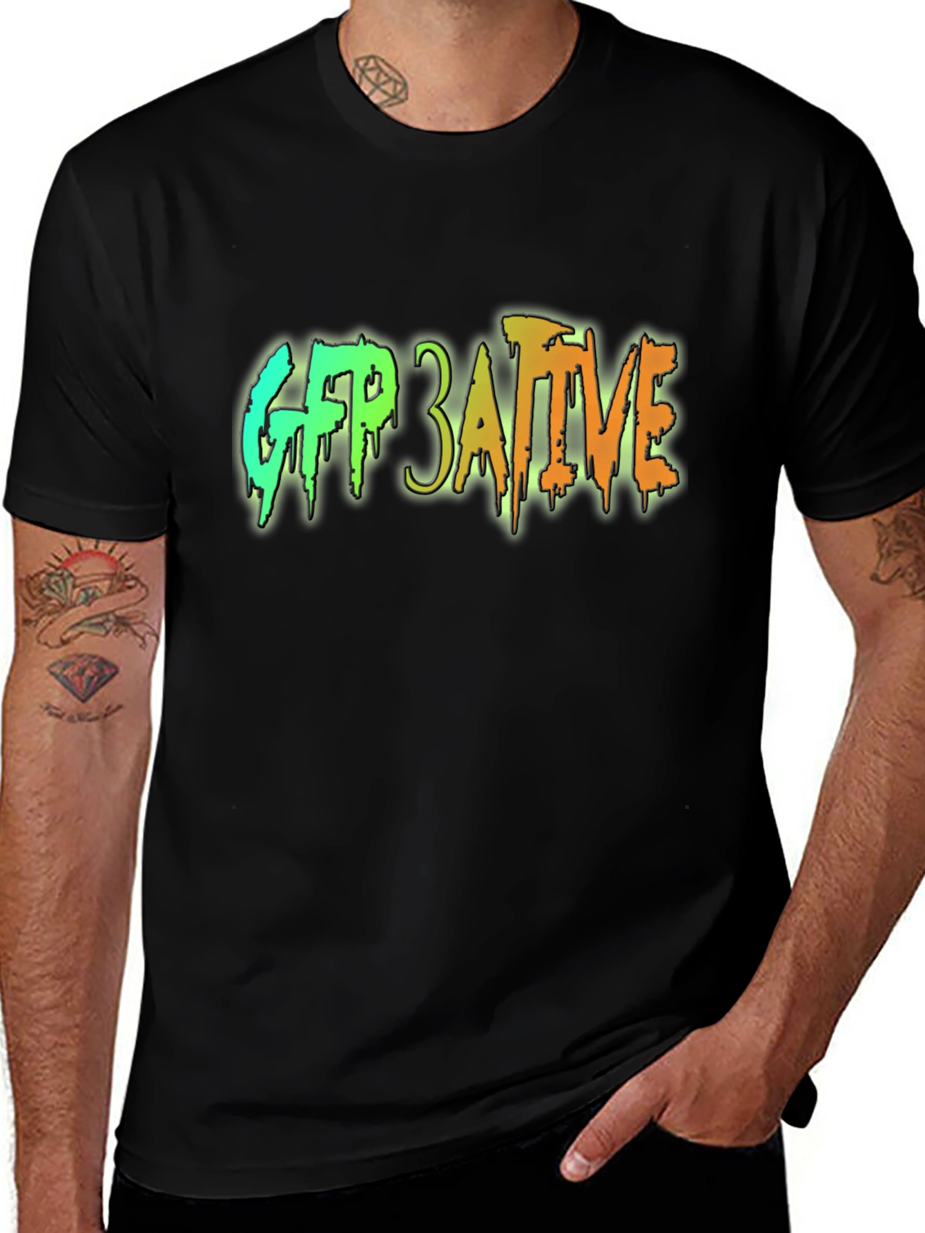 Variant 8 of GFP 3Ative Black Graphic T-Shirt
