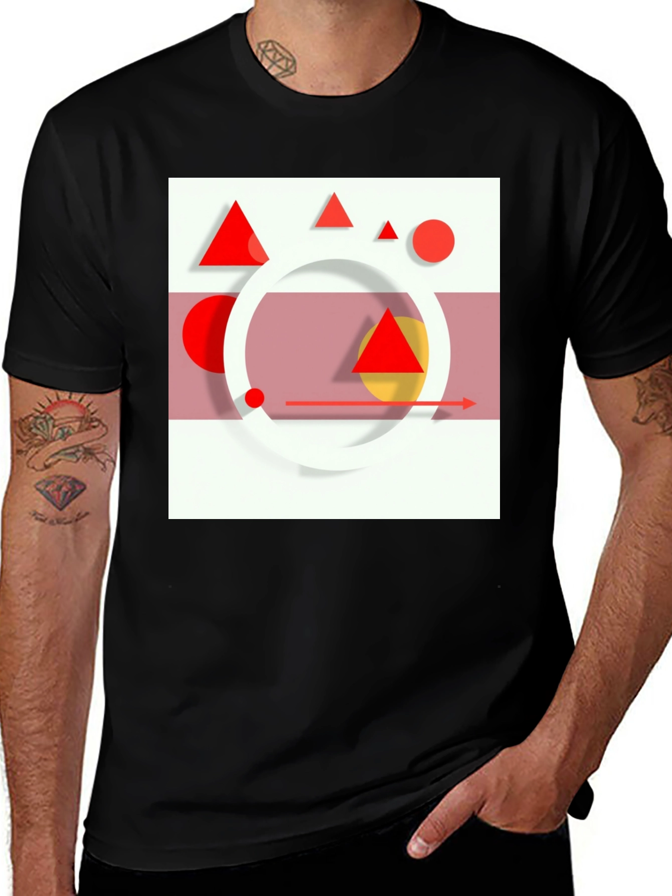 Variant 14 of Geometric Art T-Shirt - Modern Design