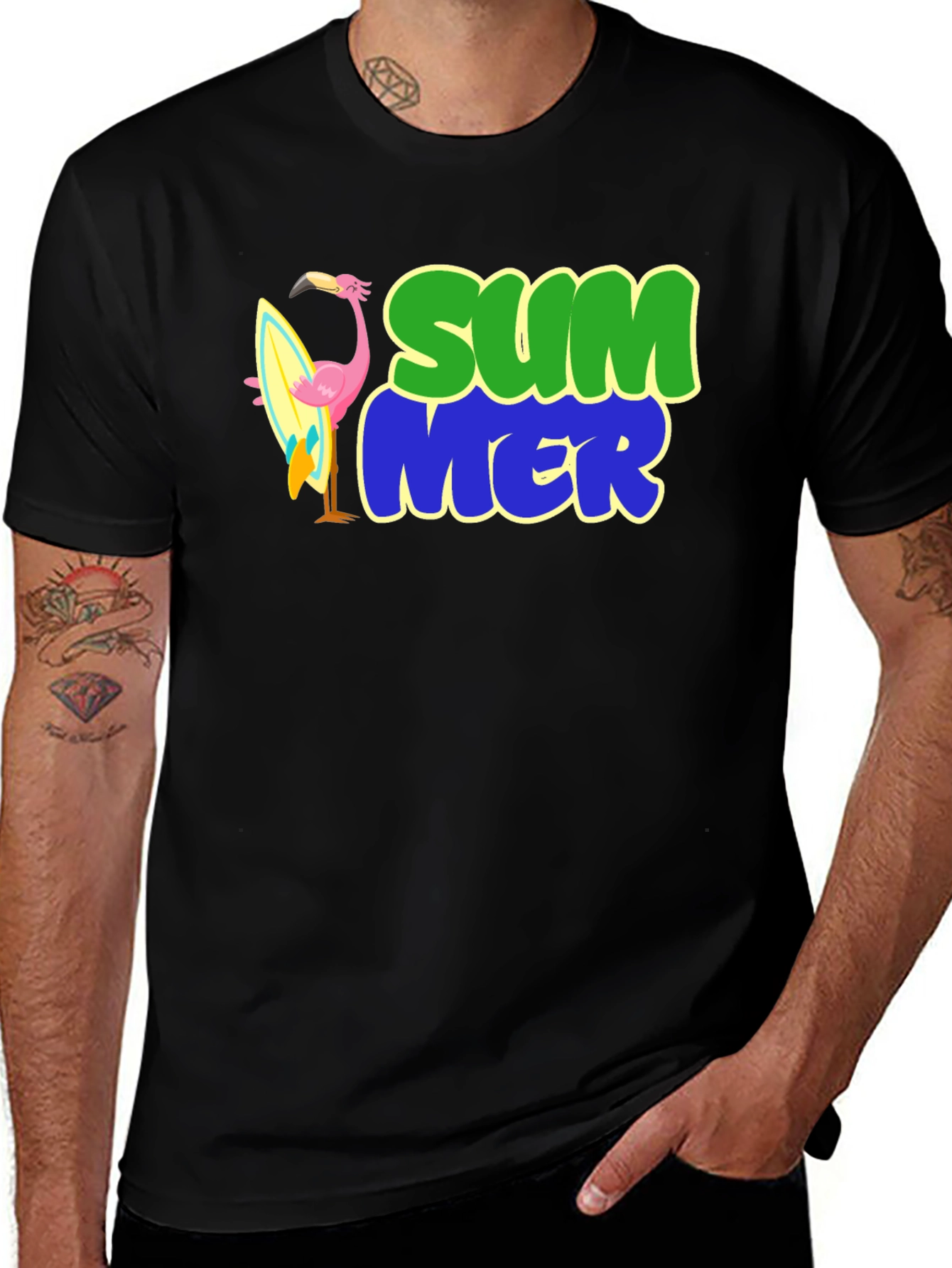 Variant 27 of Summer Flamingo Graphic T-Shirt