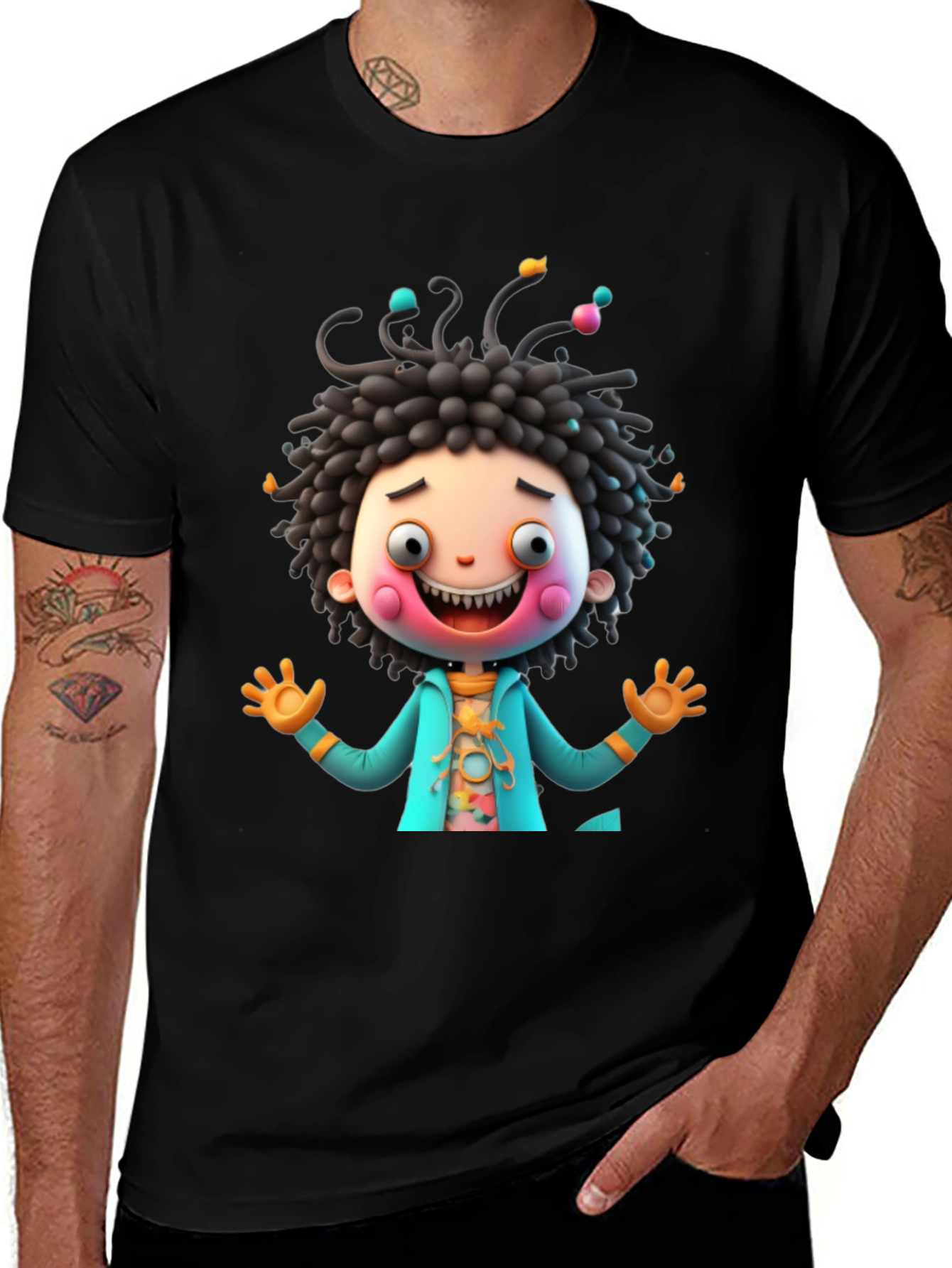 Variant 11 of Cartoon Character Graphic T-Shirt