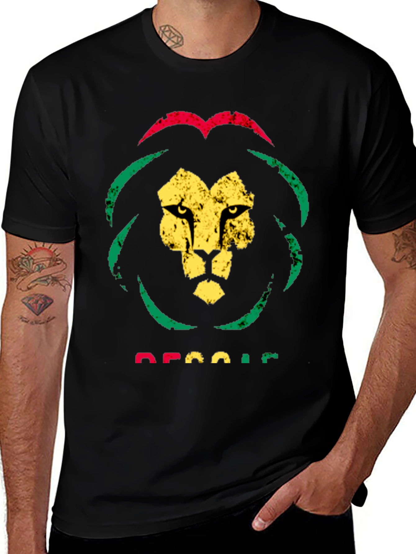 Rasta Lion T-Shirt - Reggae Graphic Tee