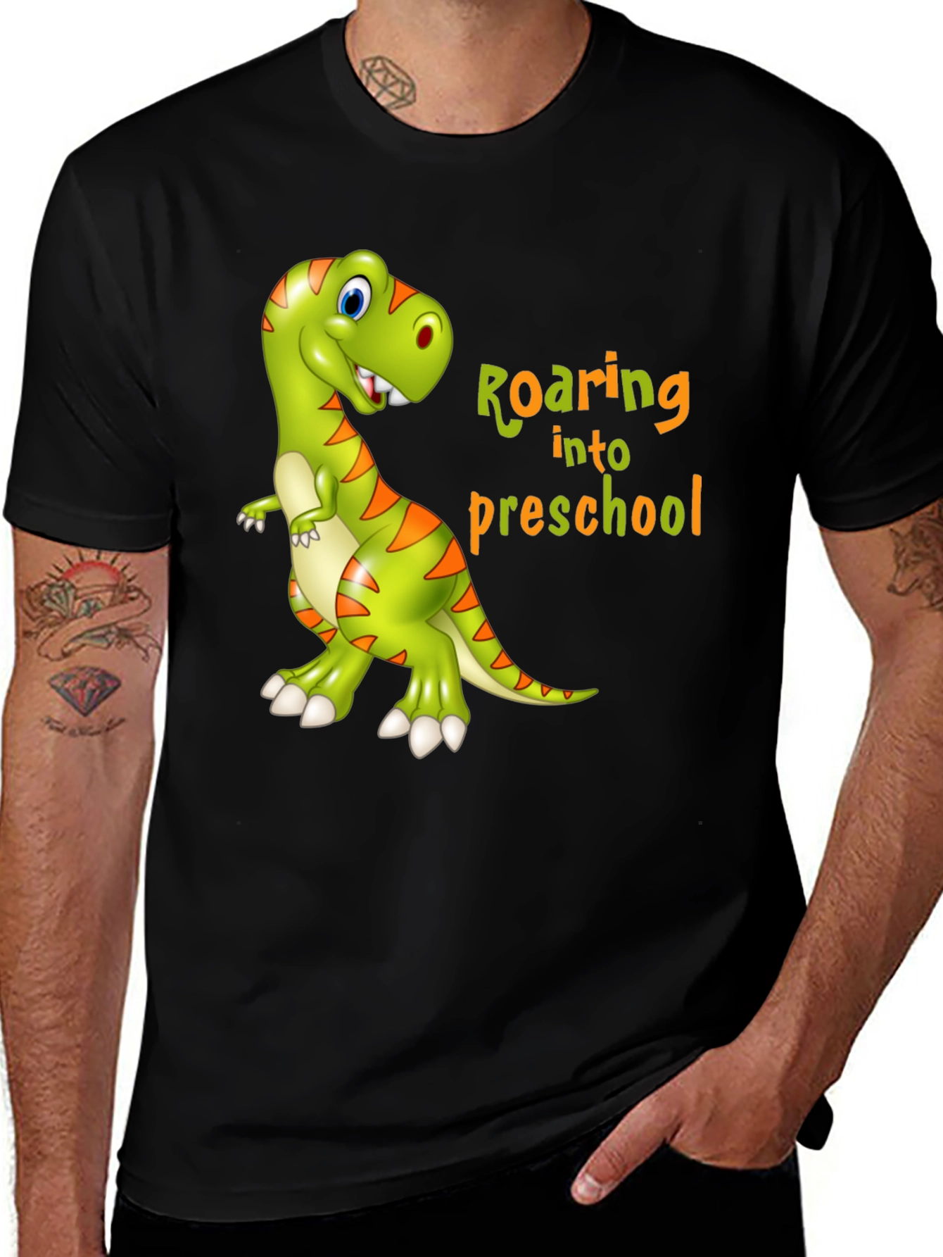 Roaring into Preschool T-Shirt - Kids' Dinosaur Tee