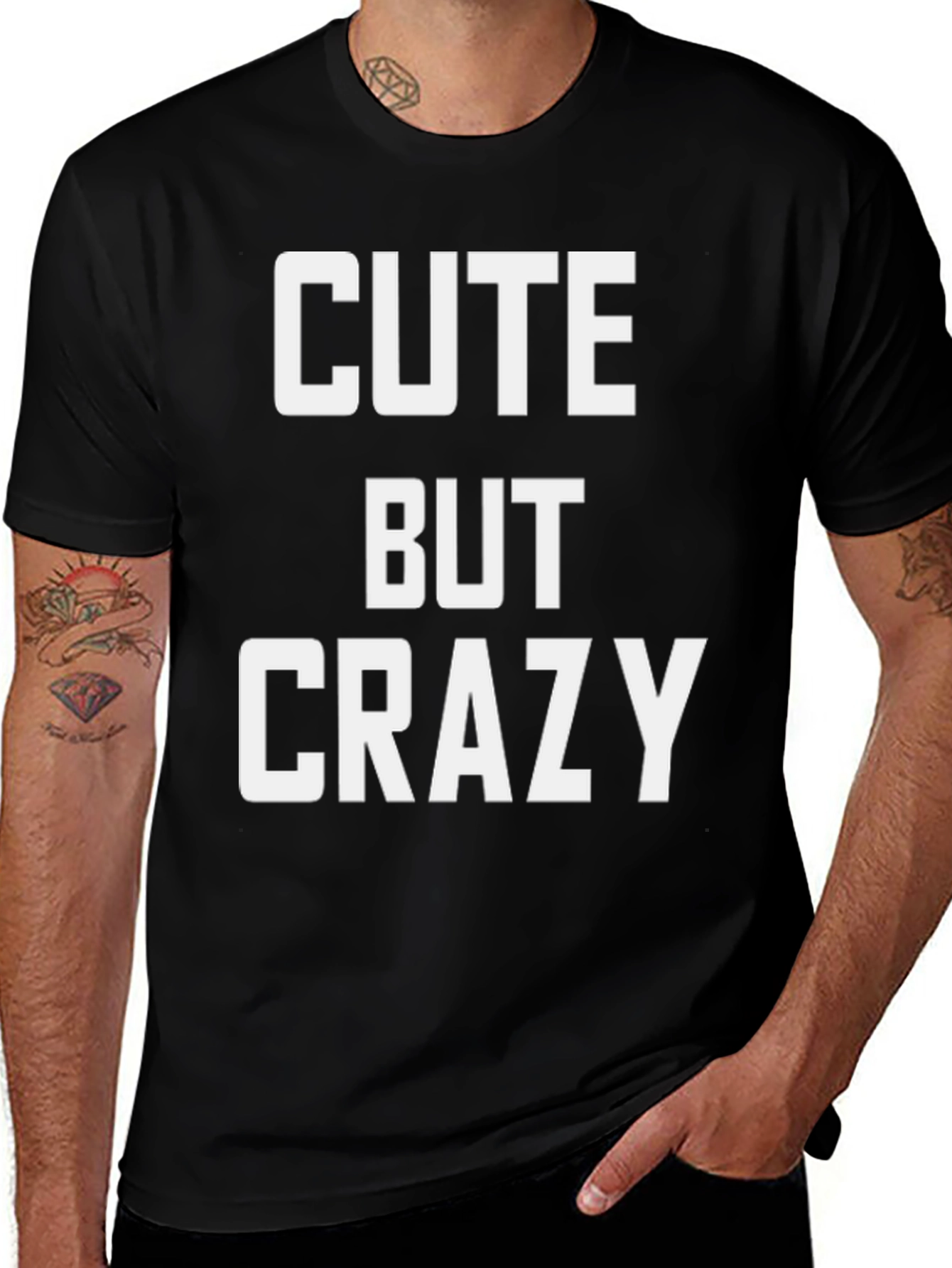 Variant 3 of Cute But Crazy Graphic T-Shirt