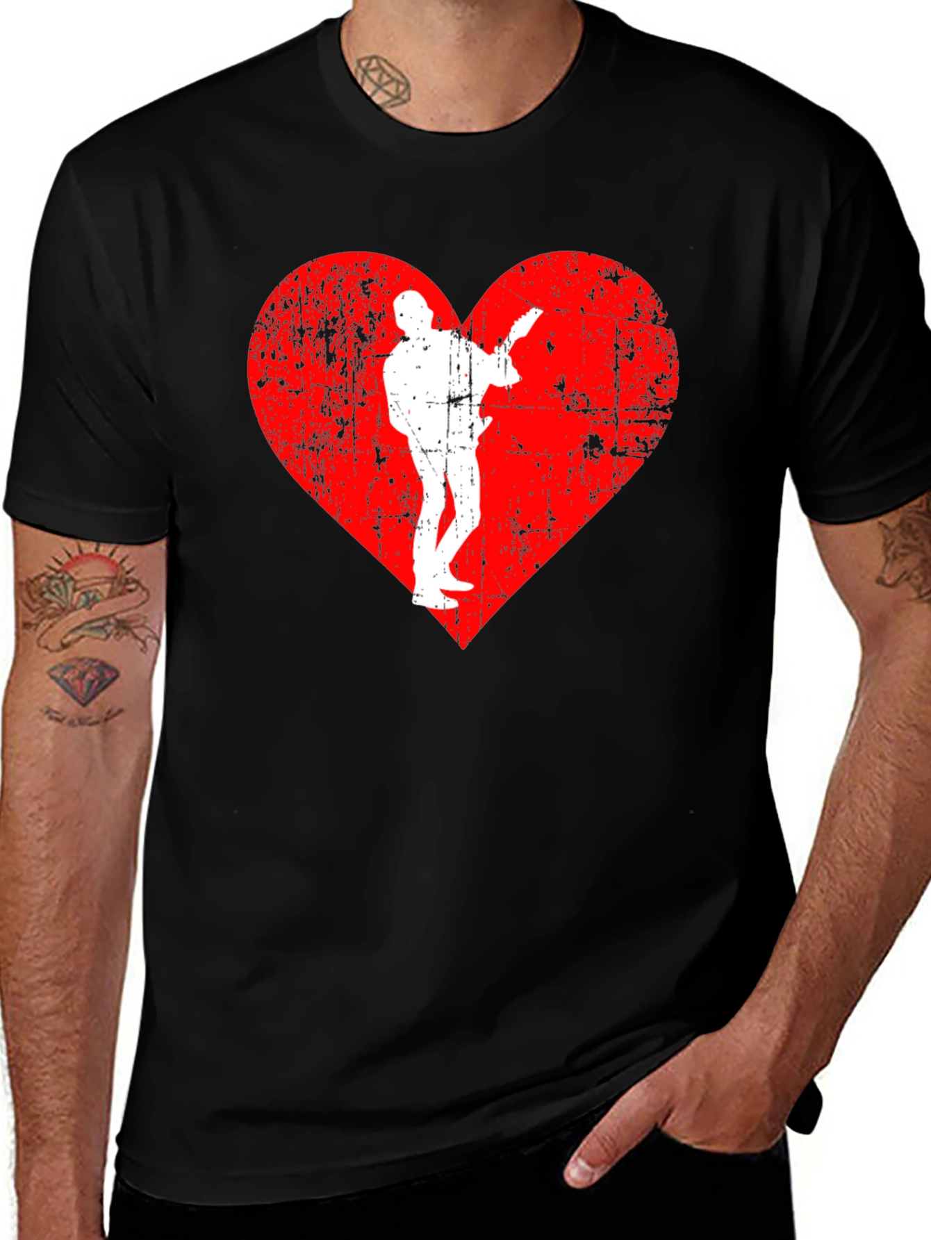 Variant 8 of Guitar Heart Tee - Rock Music Lover T-Shirt