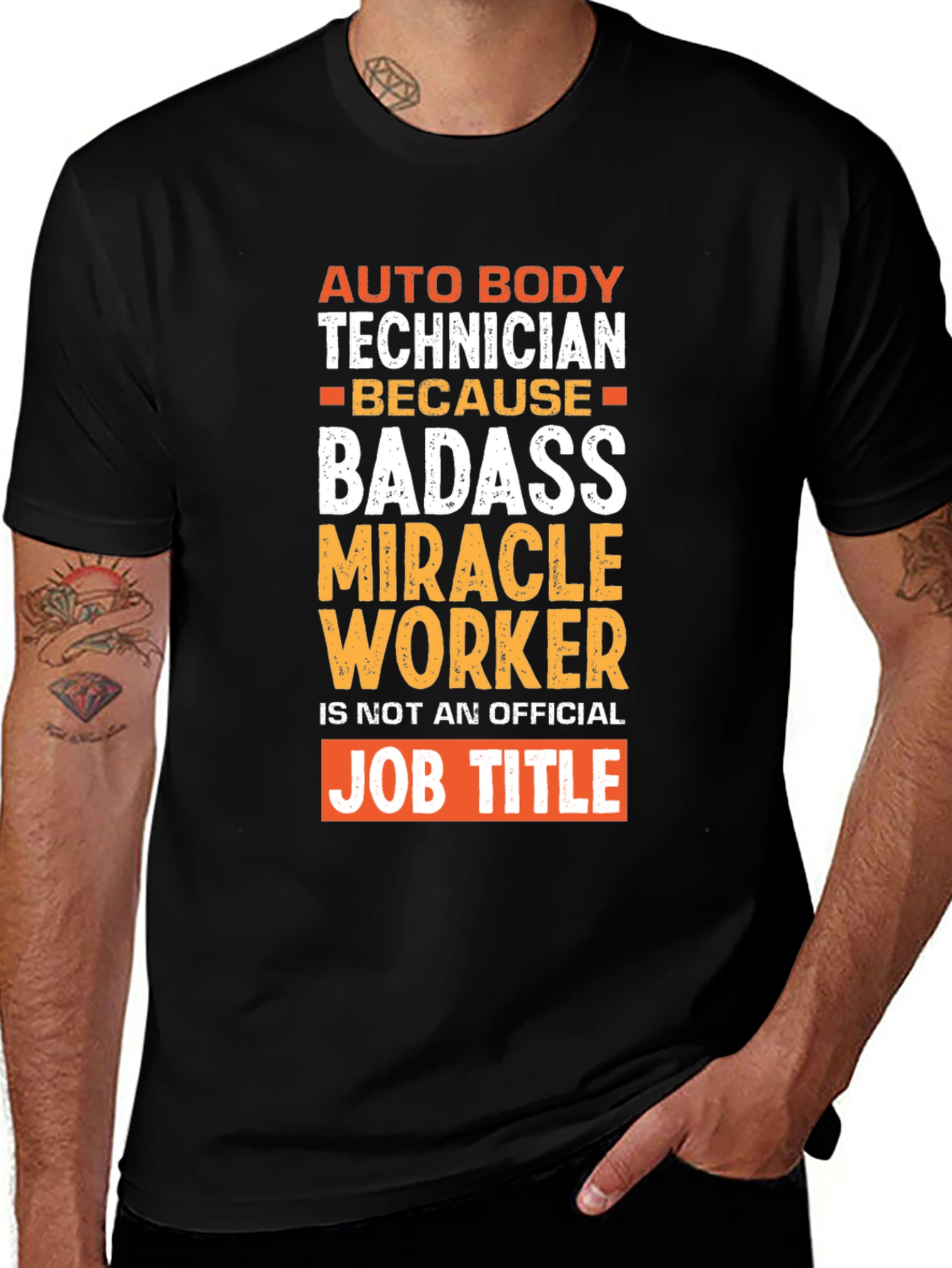 Variant 30 of Auto Body Technician Badass Graphic T-Shirt