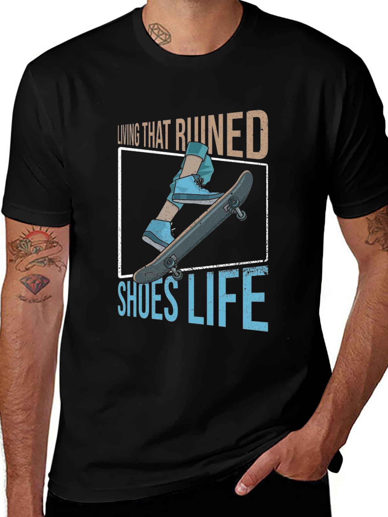 Variant 7 of Living That Ruined Shoes Life Graphic Tee