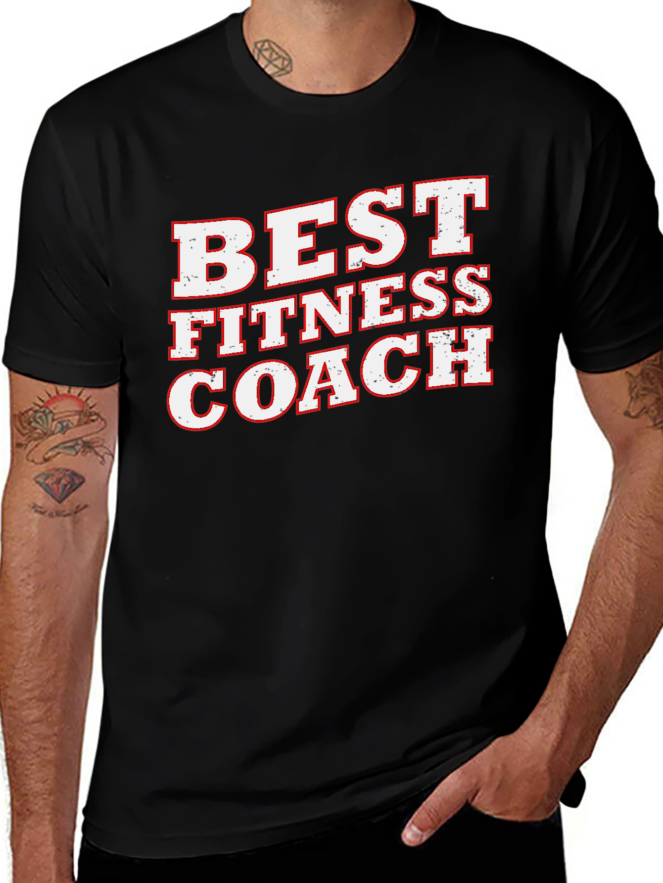 Variant 2 of Best Fitness Coach T-Shirt - Workout Motivation