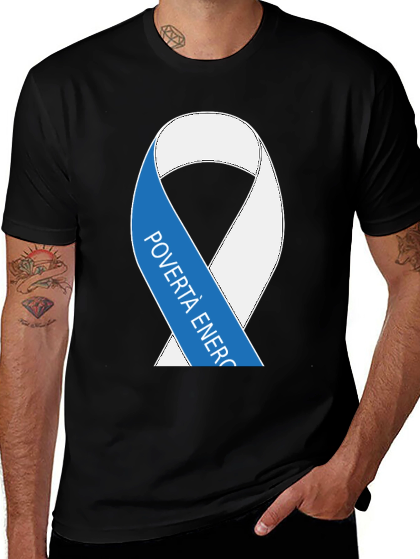 Variant 26 of Poverty Energy Awareness Ribbon T-Shirt