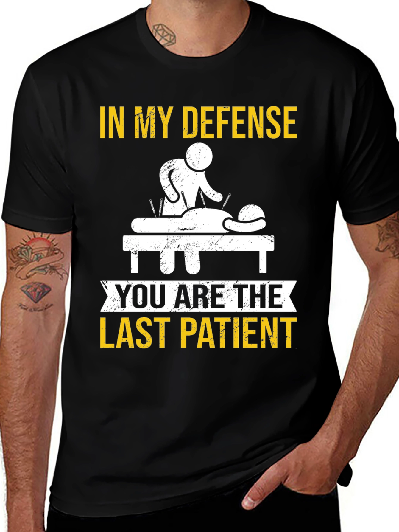 Variant 23 of In My Defense Last Patient T-Shirt