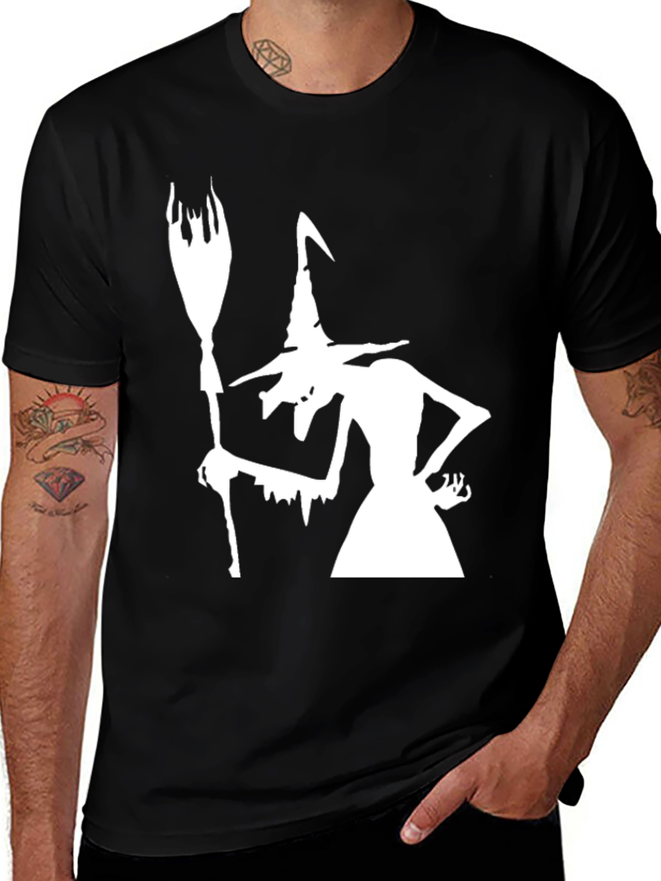 Variant 27 of Witch Graphic Tee - Halloween Costume Shirt