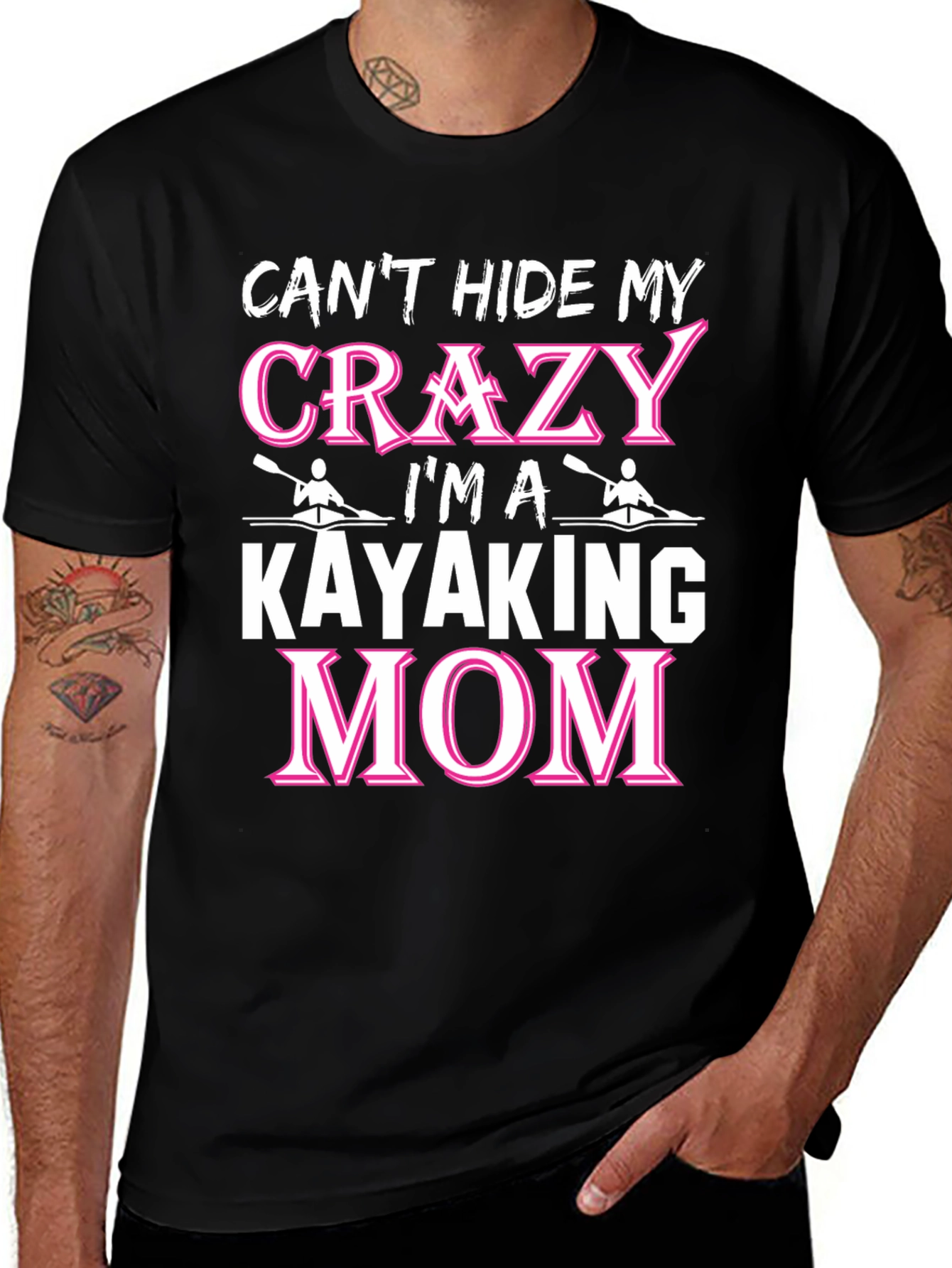 Variant 21 of Crazy Kayaking Mom Graphic T-Shirt