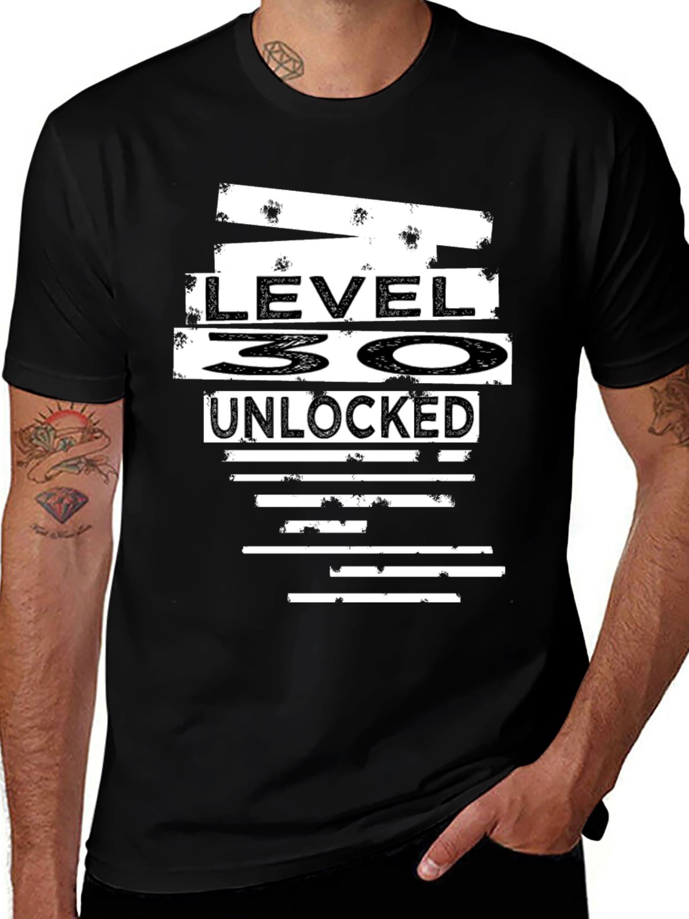 Variant 25 of Level 30 Unlocked Birthday T-Shirt