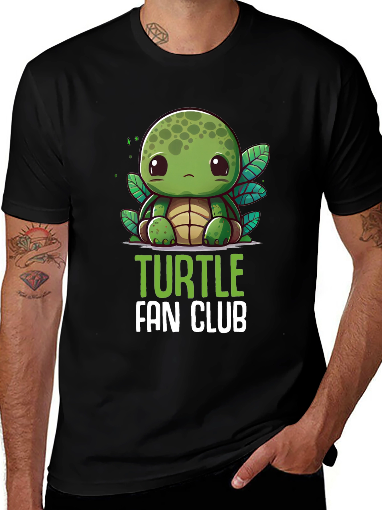 Variant 16 of Cute Turtle Fan Club Graphic Tee - Unisex